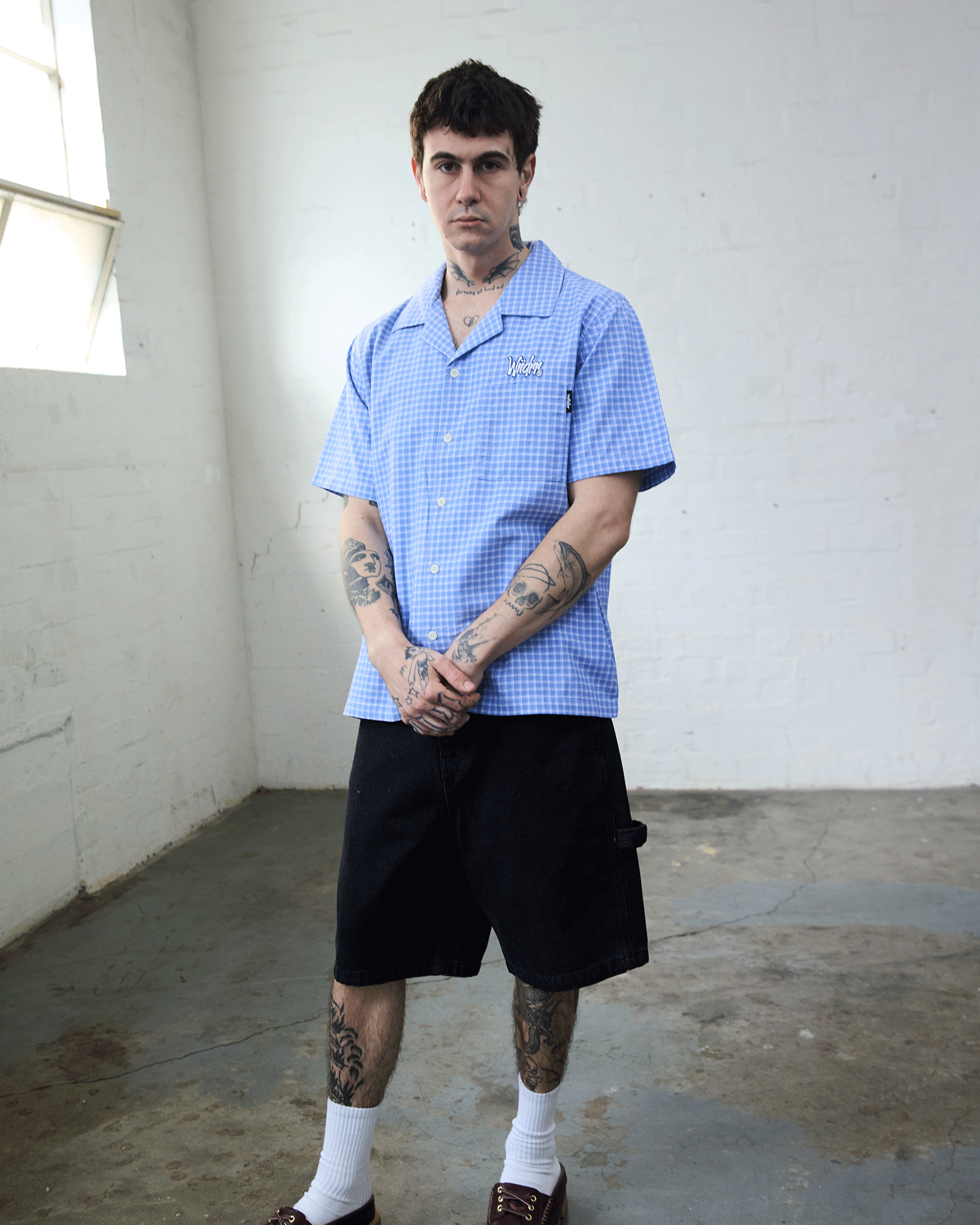 STARTER S/S SHIRT - BLUE/WHITE