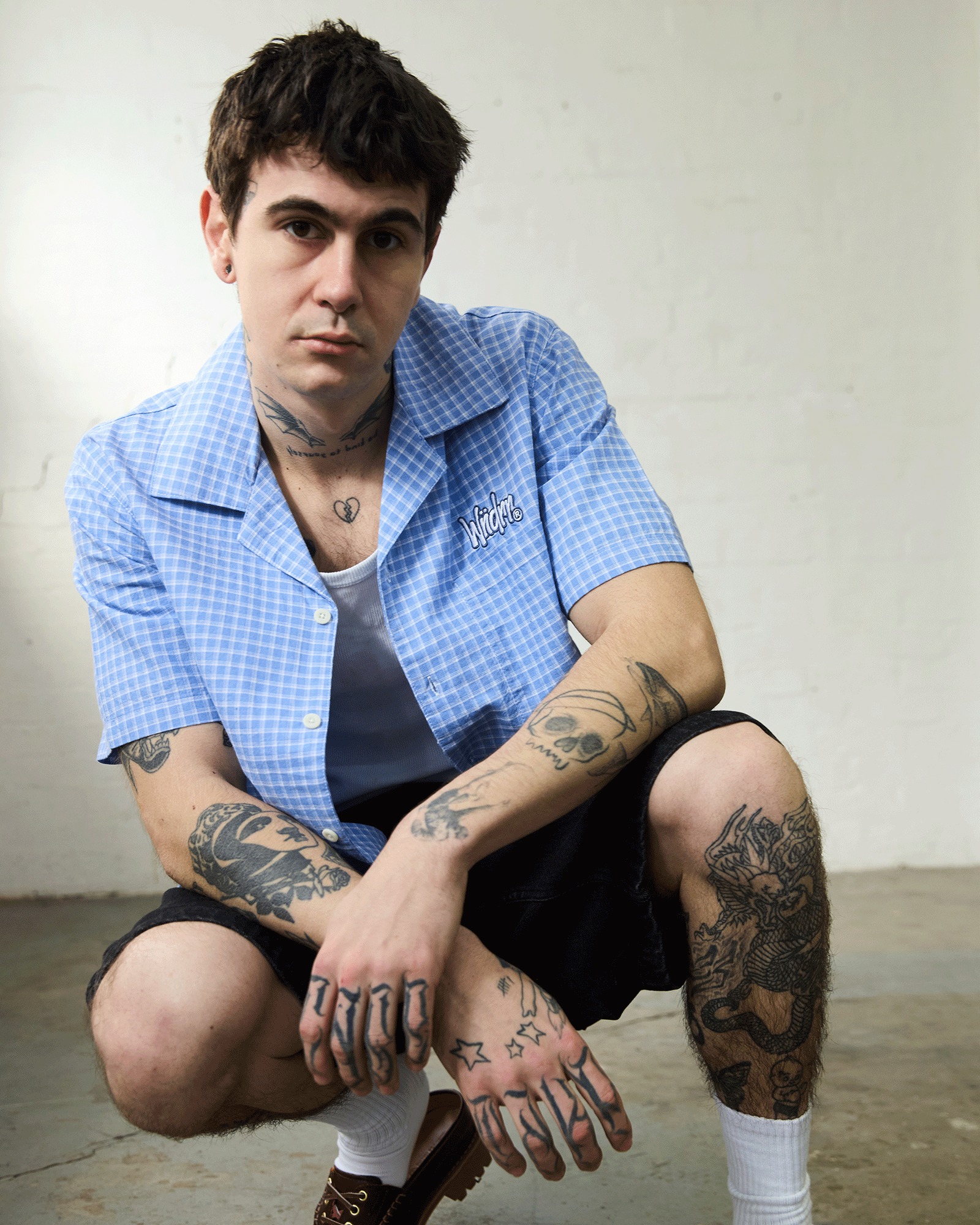 STARTER S/S SHIRT - BLUE/WHITE