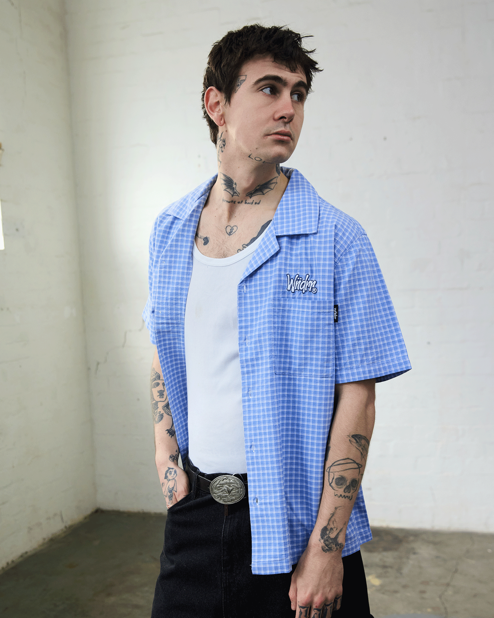 STARTER S/S SHIRT - BLUE/WHITE