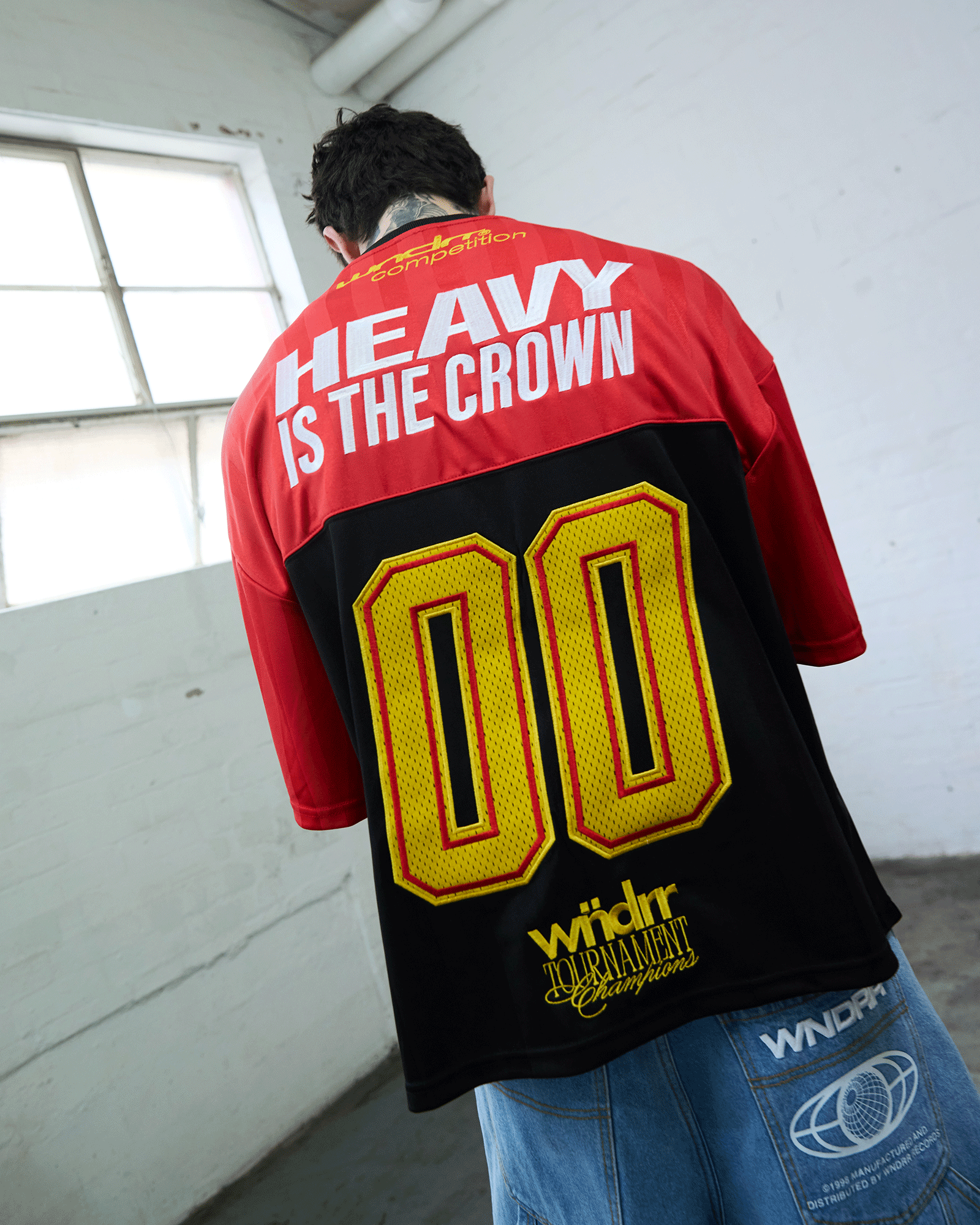 DYNASTY QUARTERBACK JERSEY - RED/BLACK