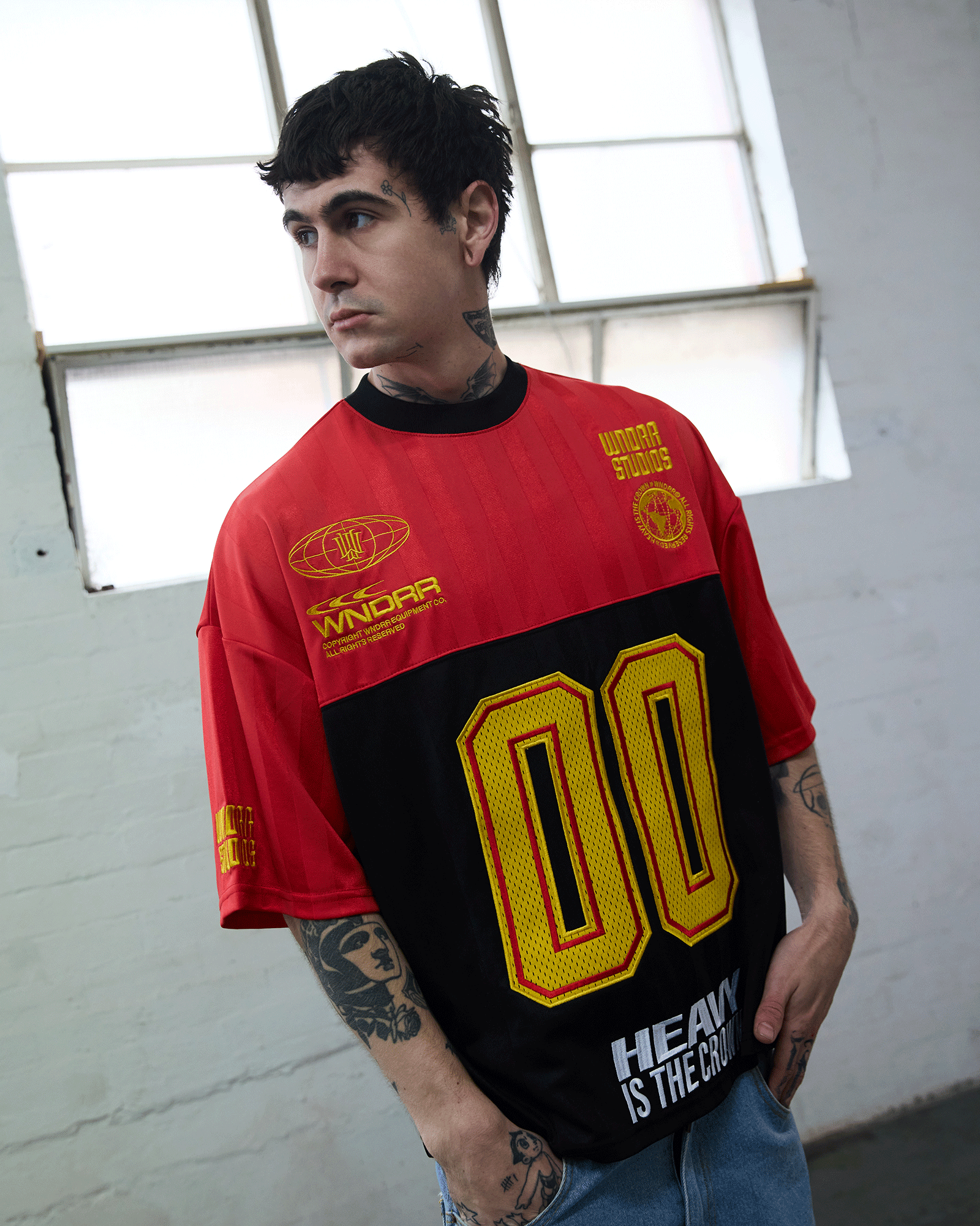 DYNASTY QUARTERBACK JERSEY - RED/BLACK