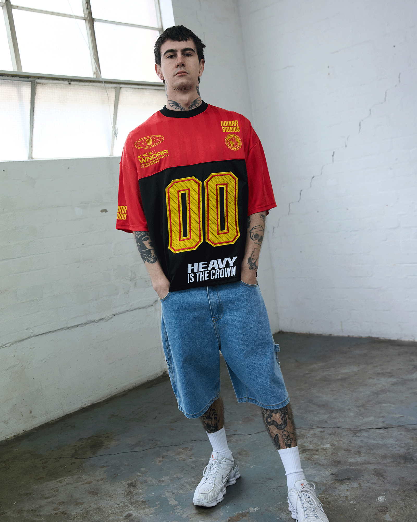 DYNASTY QUARTERBACK JERSEY - RED/BLACK