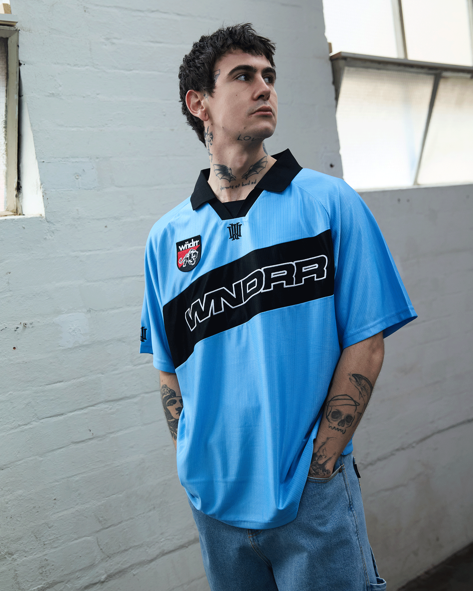 INCLINE FOOTBALL JERSEY - BLUE/BLACK