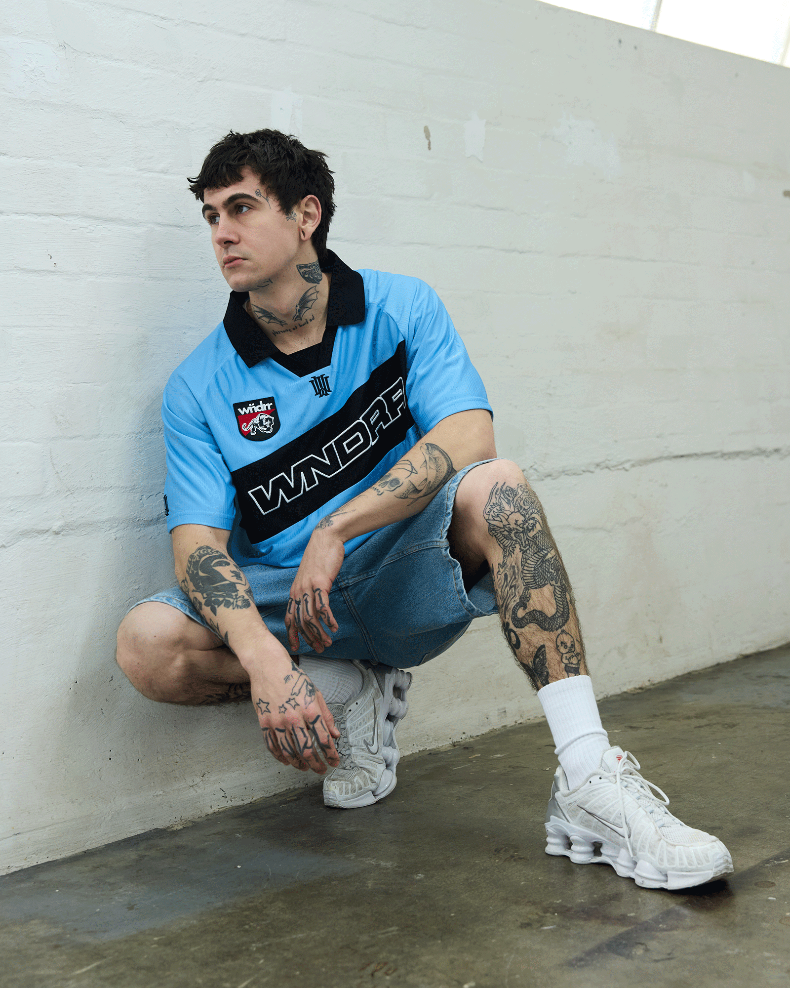 INCLINE FOOTBALL JERSEY - BLUE/BLACK