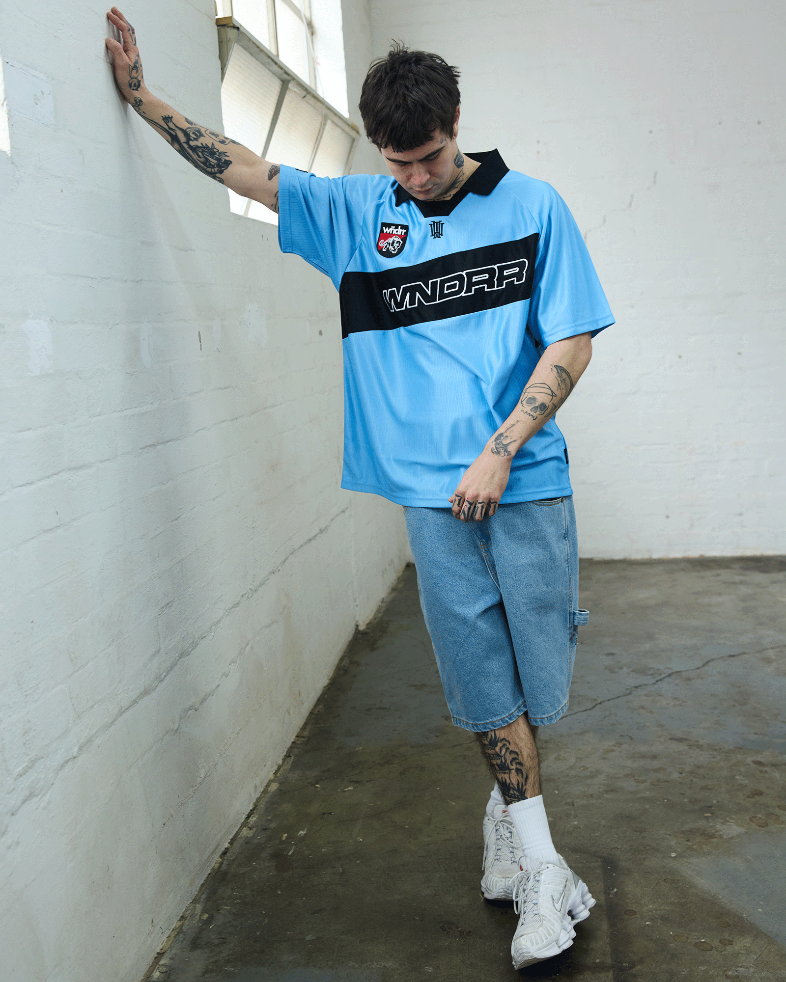 INCLINE FOOTBALL JERSEY - BLUE/BLACK