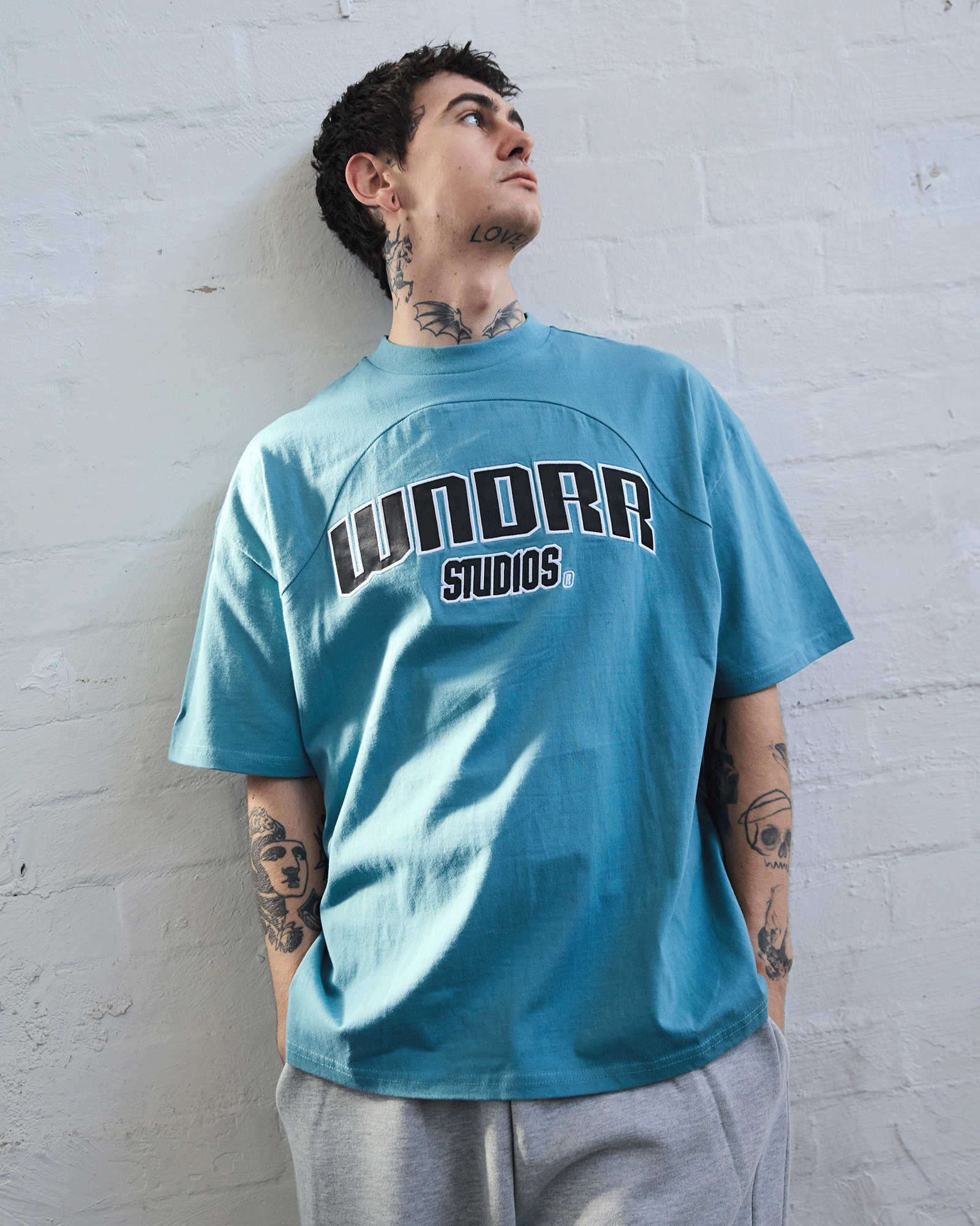 LIMITZ PANEL CLUB TEE - DUSK BLUE
