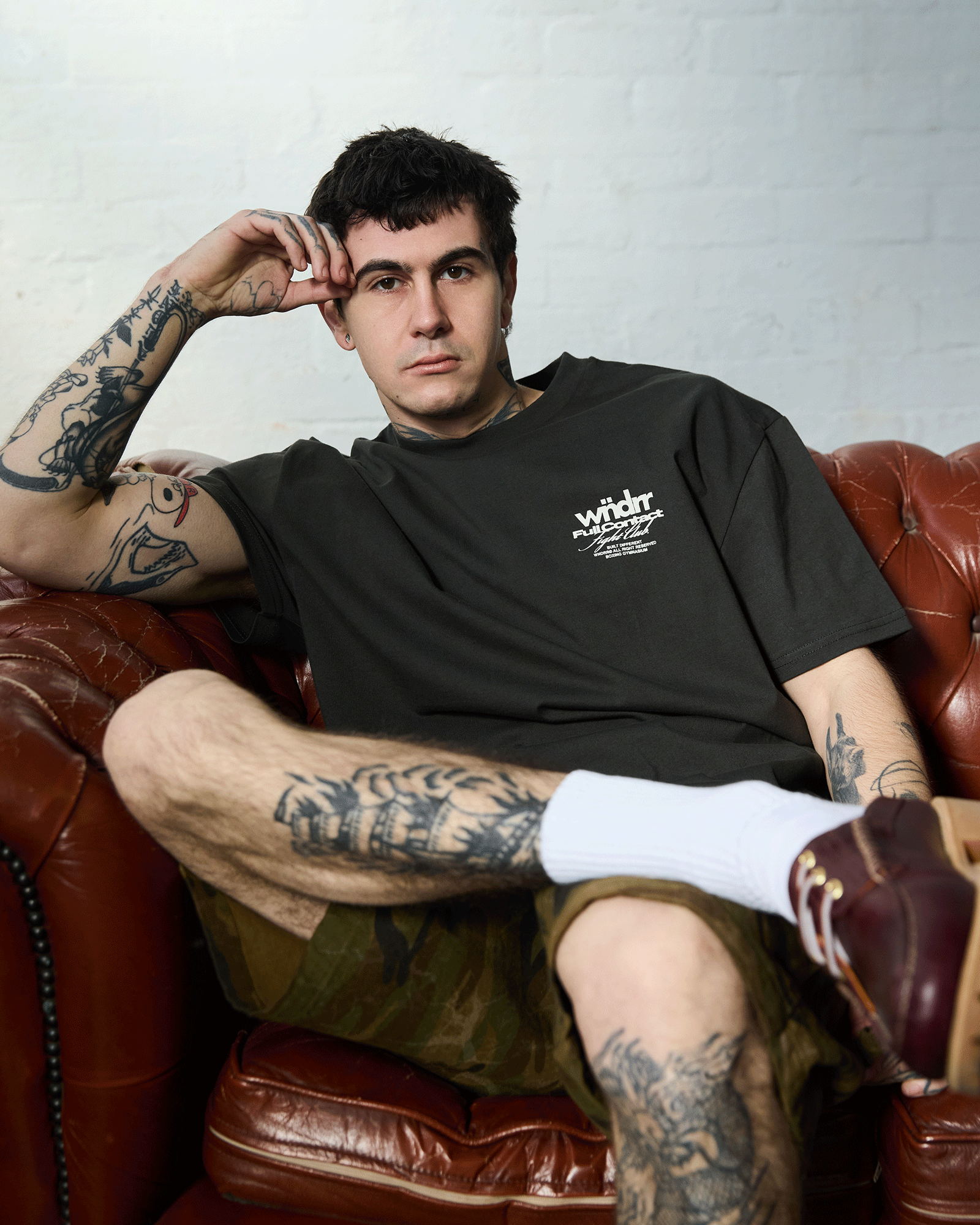 FULL CONTACT BOX FIT TEE - INK