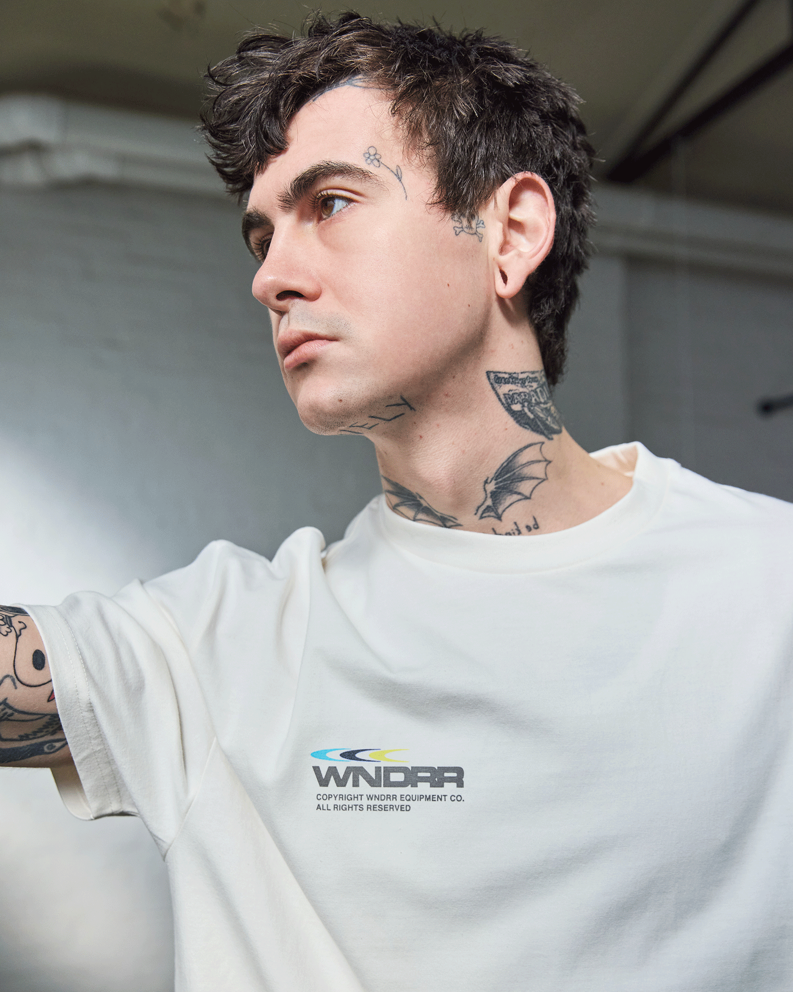 TRIAD BOX FIT TEE - OFF WHITE