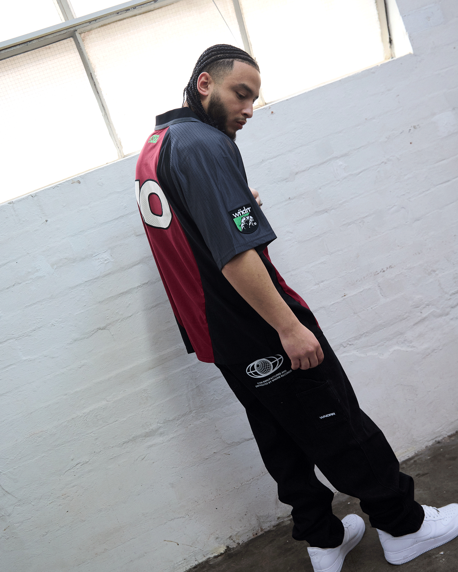 KICKOFF FOOTBALL JERSEY - BLACK/RED