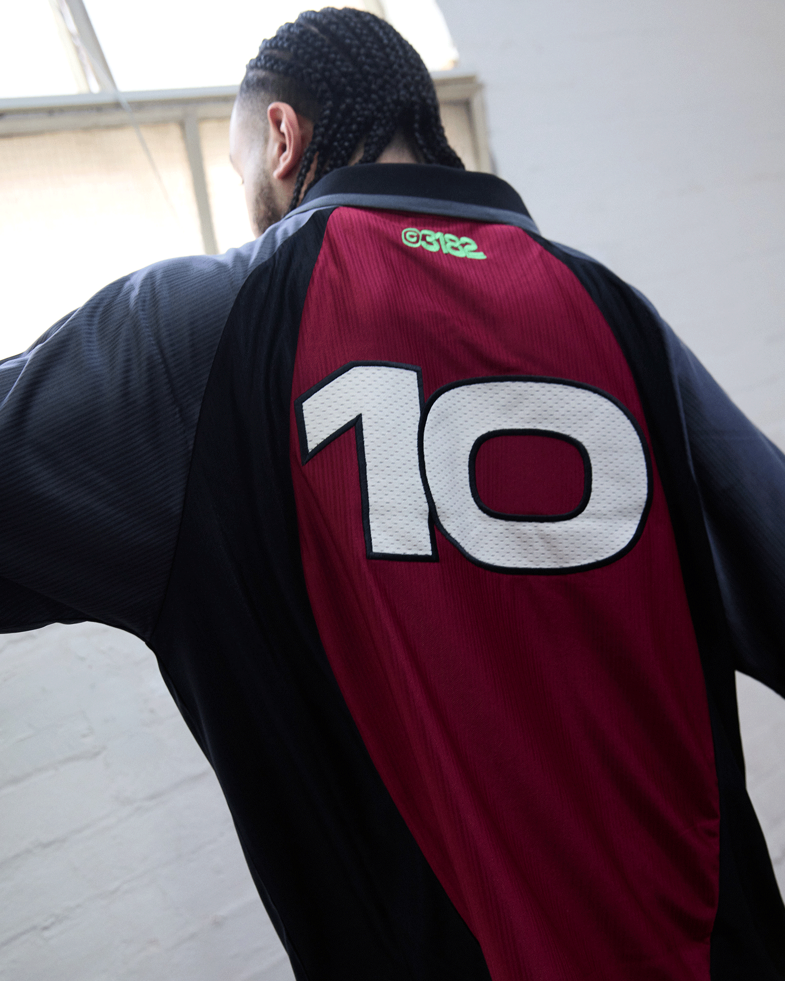 KICKOFF FOOTBALL JERSEY - BLACK/RED