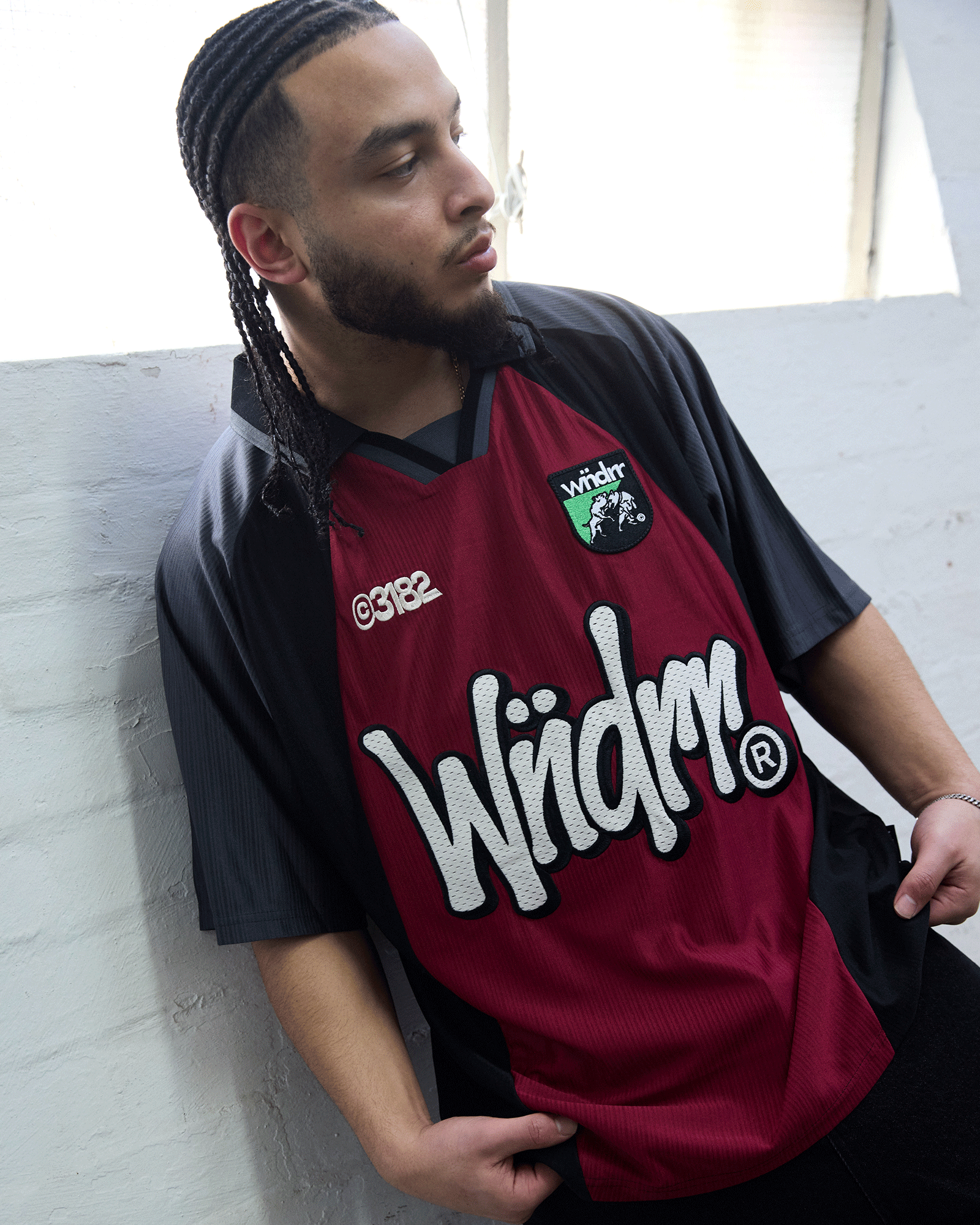 KICKOFF FOOTBALL JERSEY - BLACK/RED