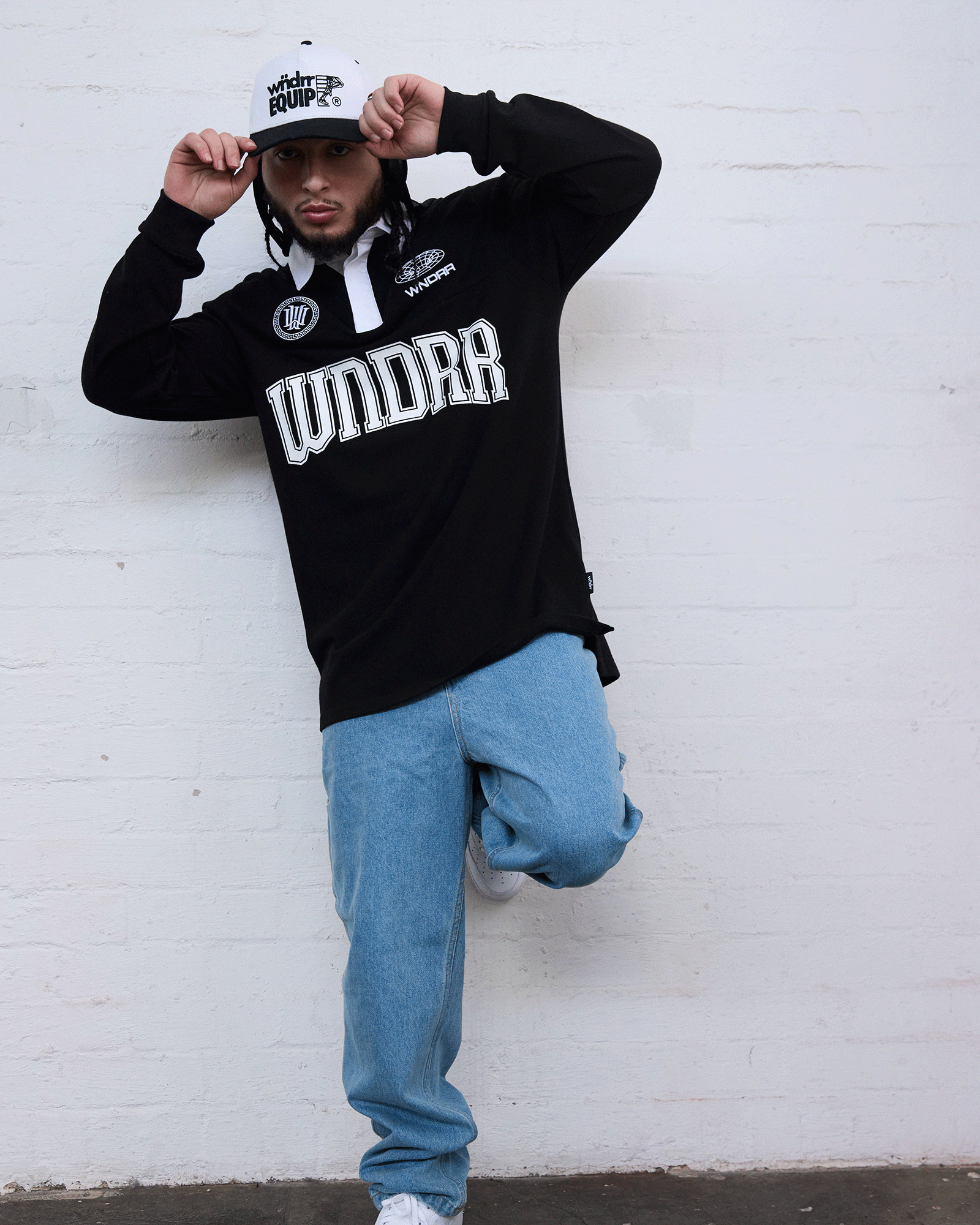 POSSESSION PANEL RUGBY POLO - BLACK