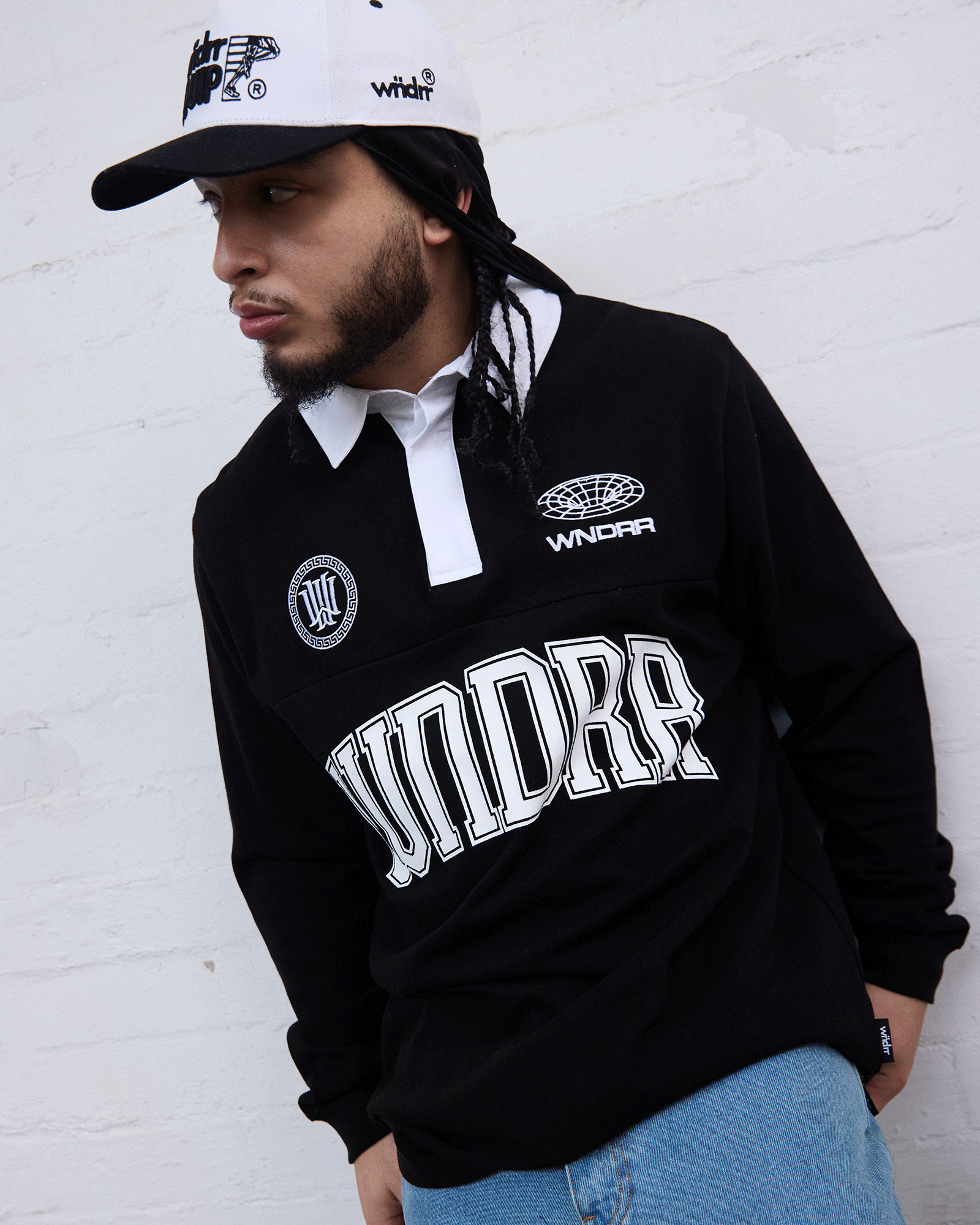 POSSESSION PANEL RUGBY POLO - BLACK