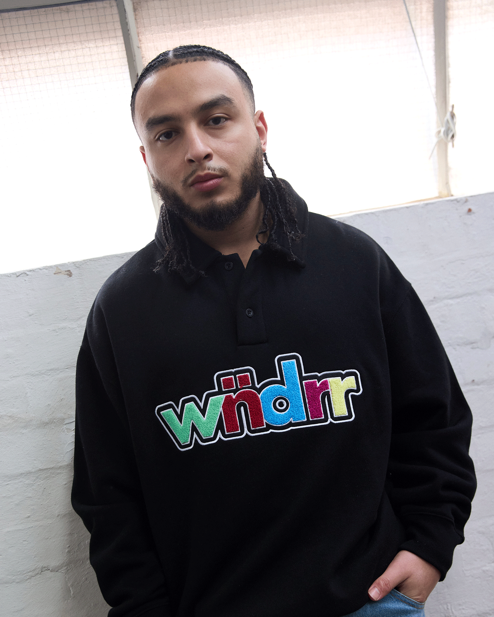 TINT HOOD SWEAT - FADED BLACK