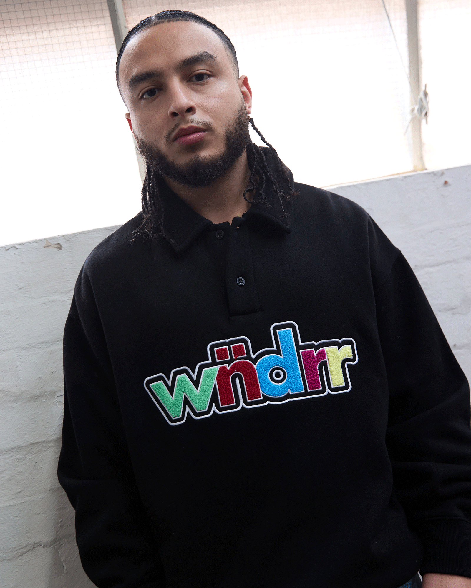 TINT RUGBY SWEAT - BLACK