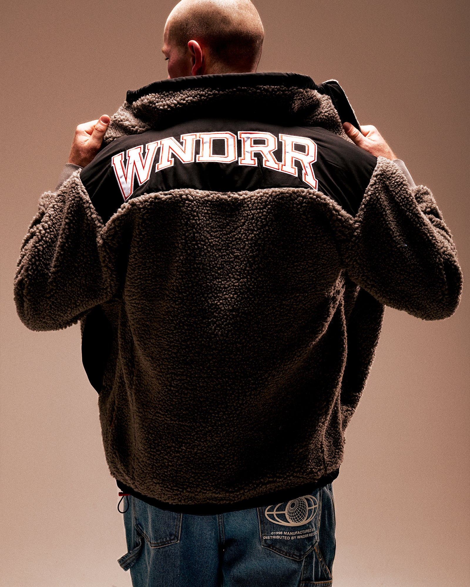 ARC SHERPA JACKET - CHARCOAL/BLACK