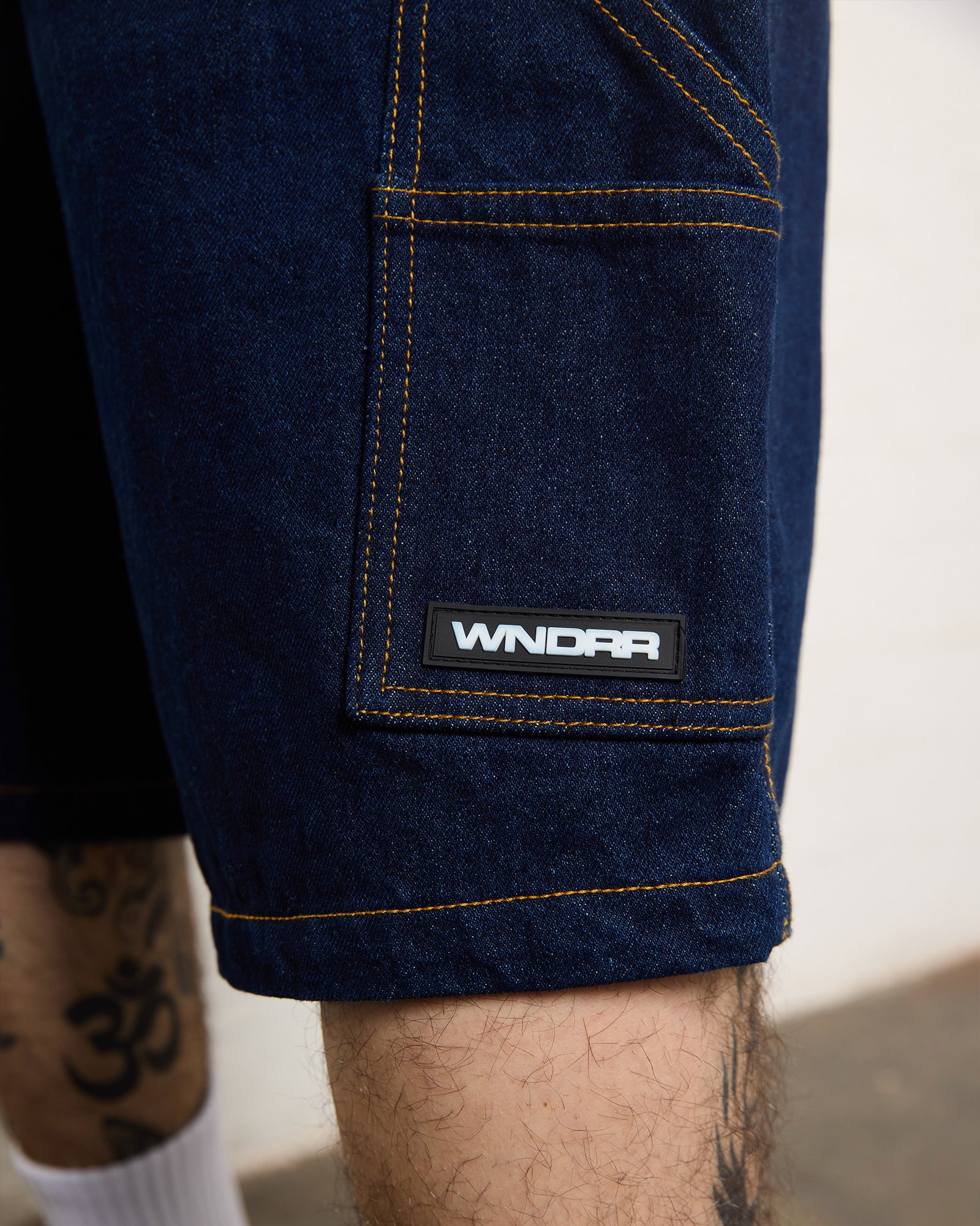 BOOSTER DENIM SHORT - WASHED INDIGO