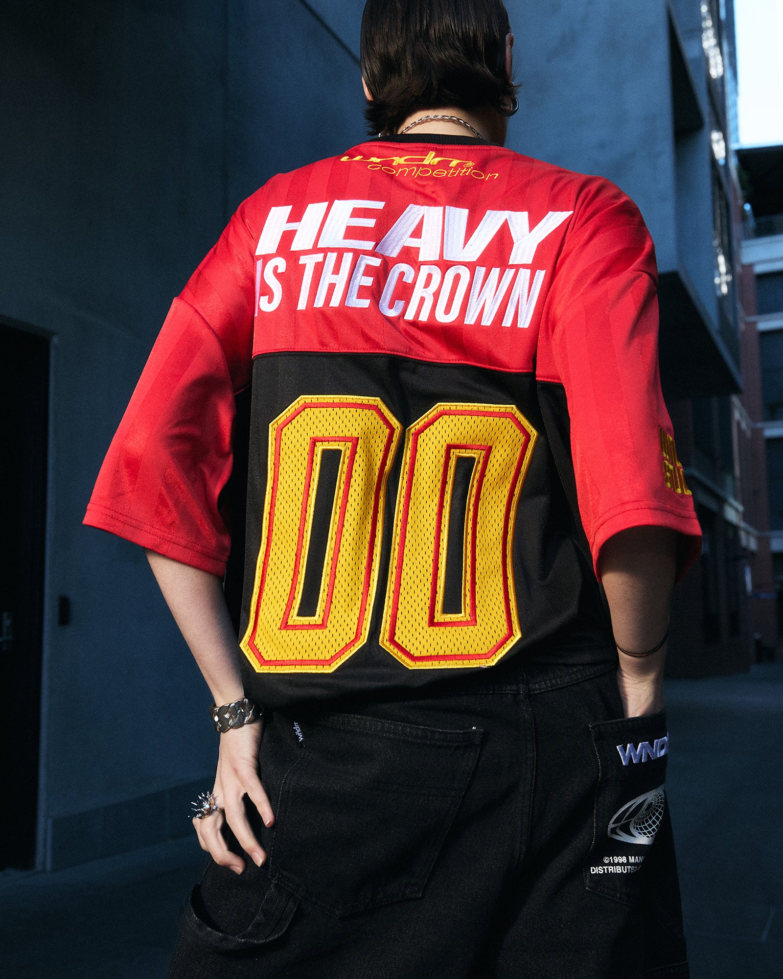 DYNASTY QUARTERBACK JERSEY - RED/BLACK