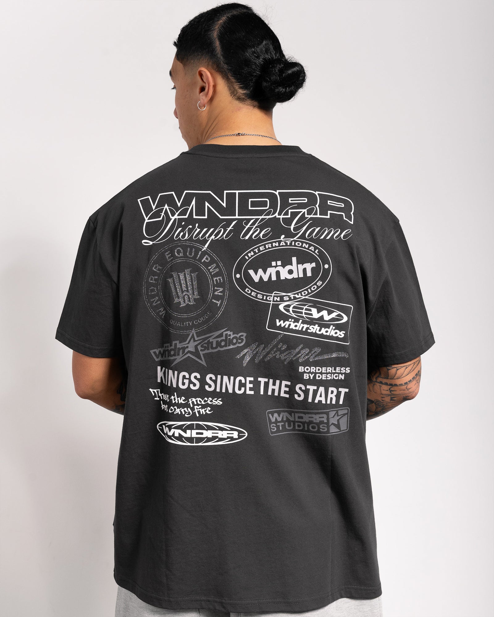 FACTION BOX FIT TEE - FADED BLACK