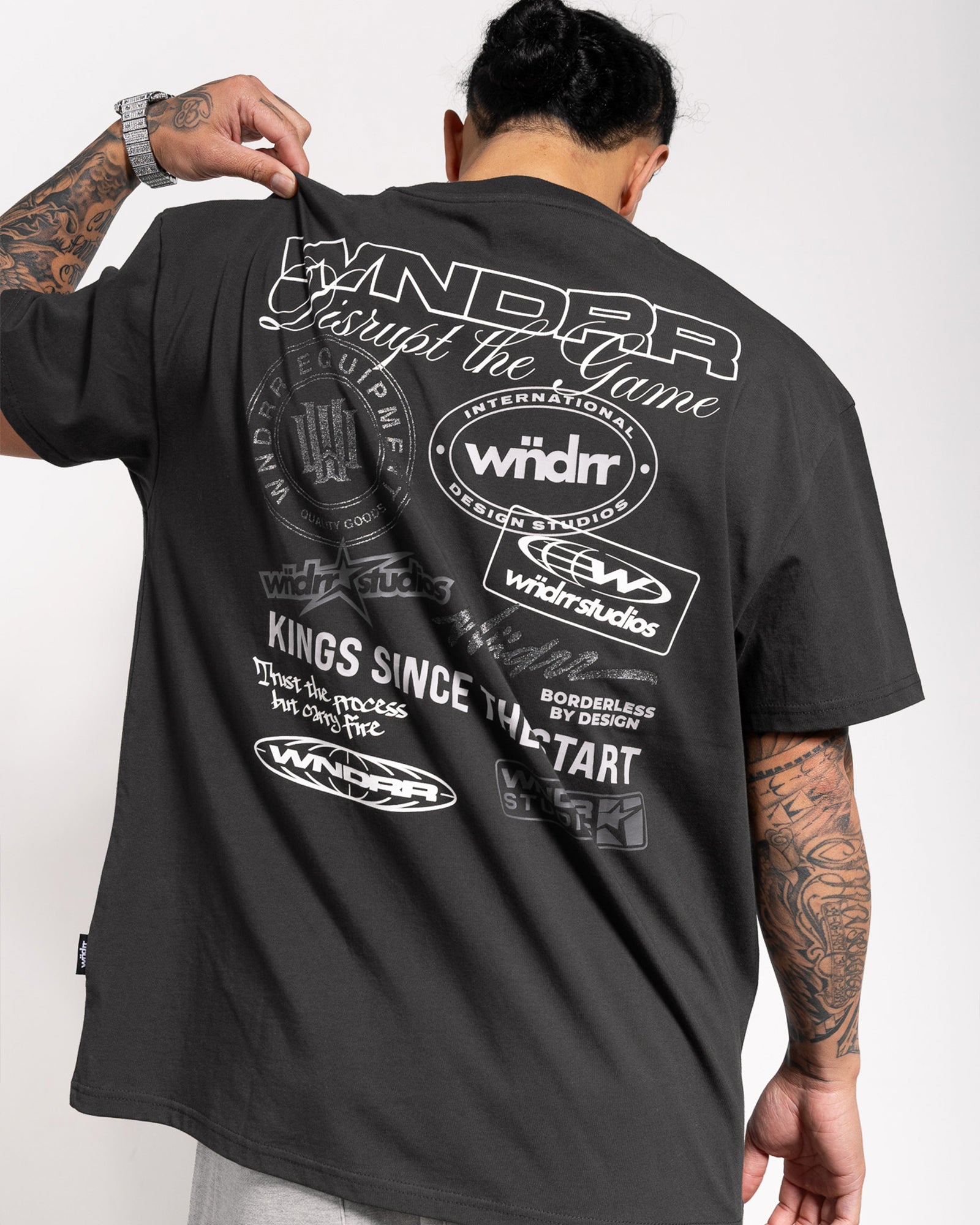 FACTION BOX FIT TEE - FADED BLACK