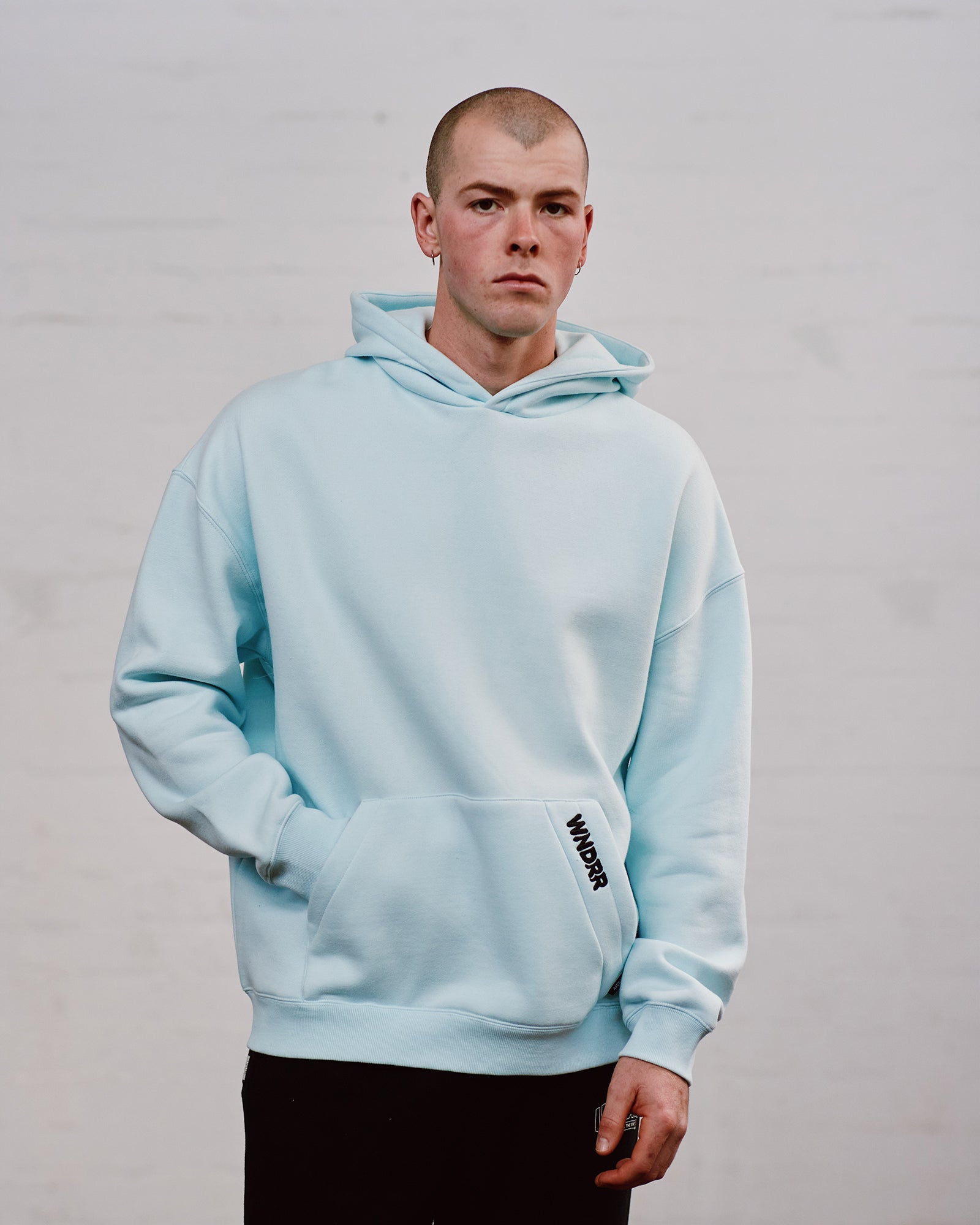 HALO HOOD SWEAT - BABY BLUE