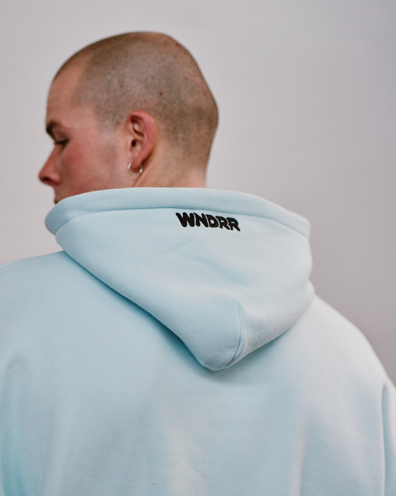 HALO HOOD SWEAT - BABY BLUE