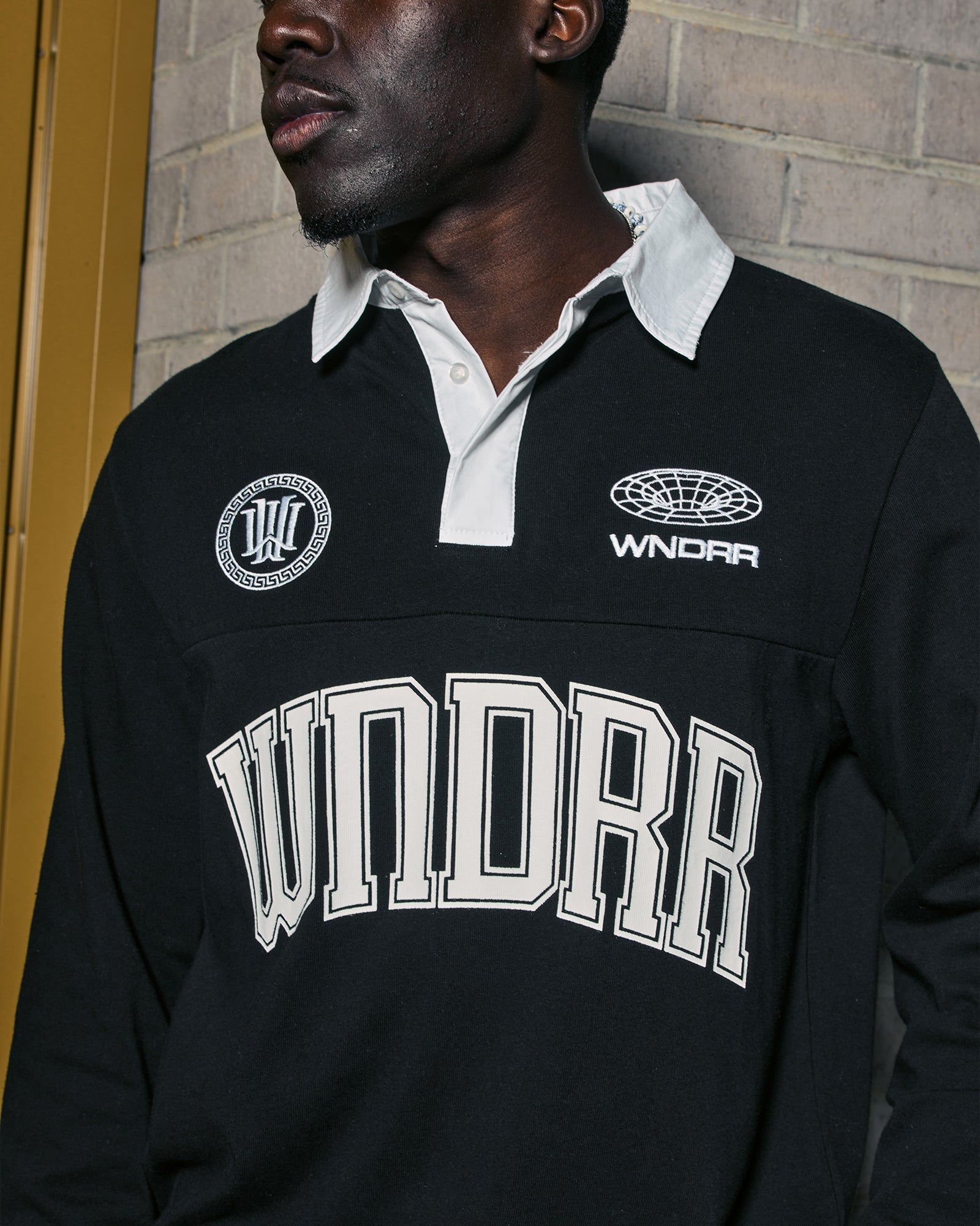 POSSESSION PANEL RUGBY POLO - BLACK