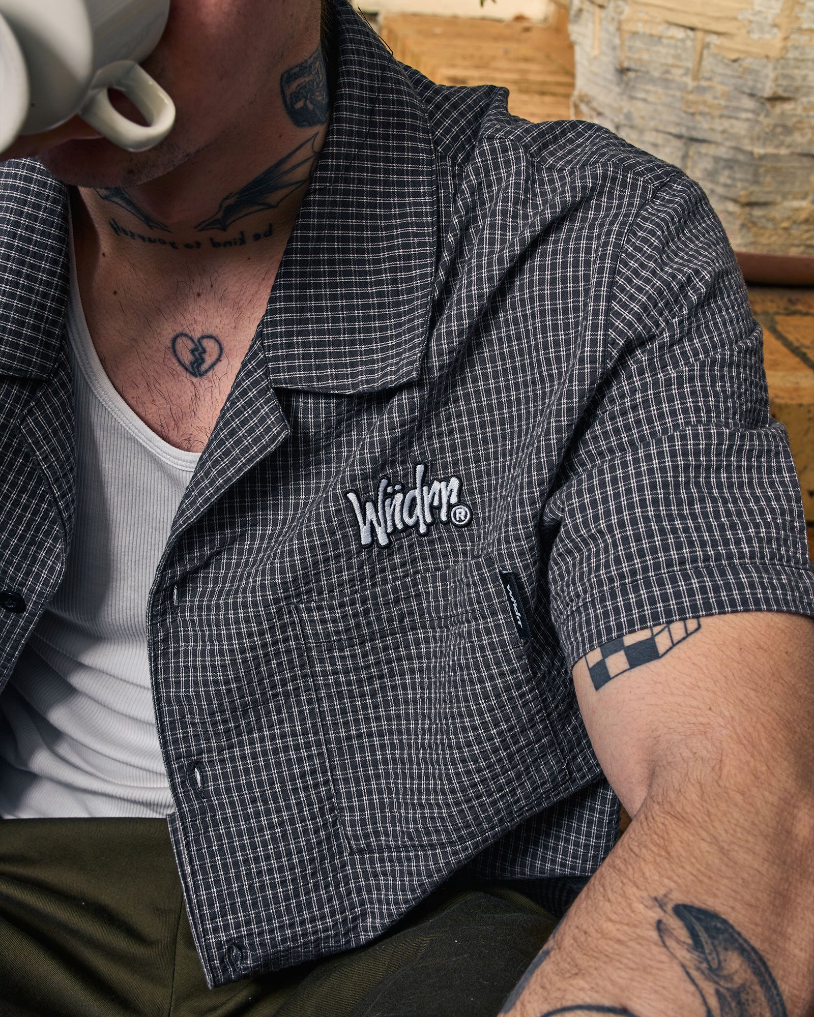 STARTER S/S SHIRT - BLACK/WHITE