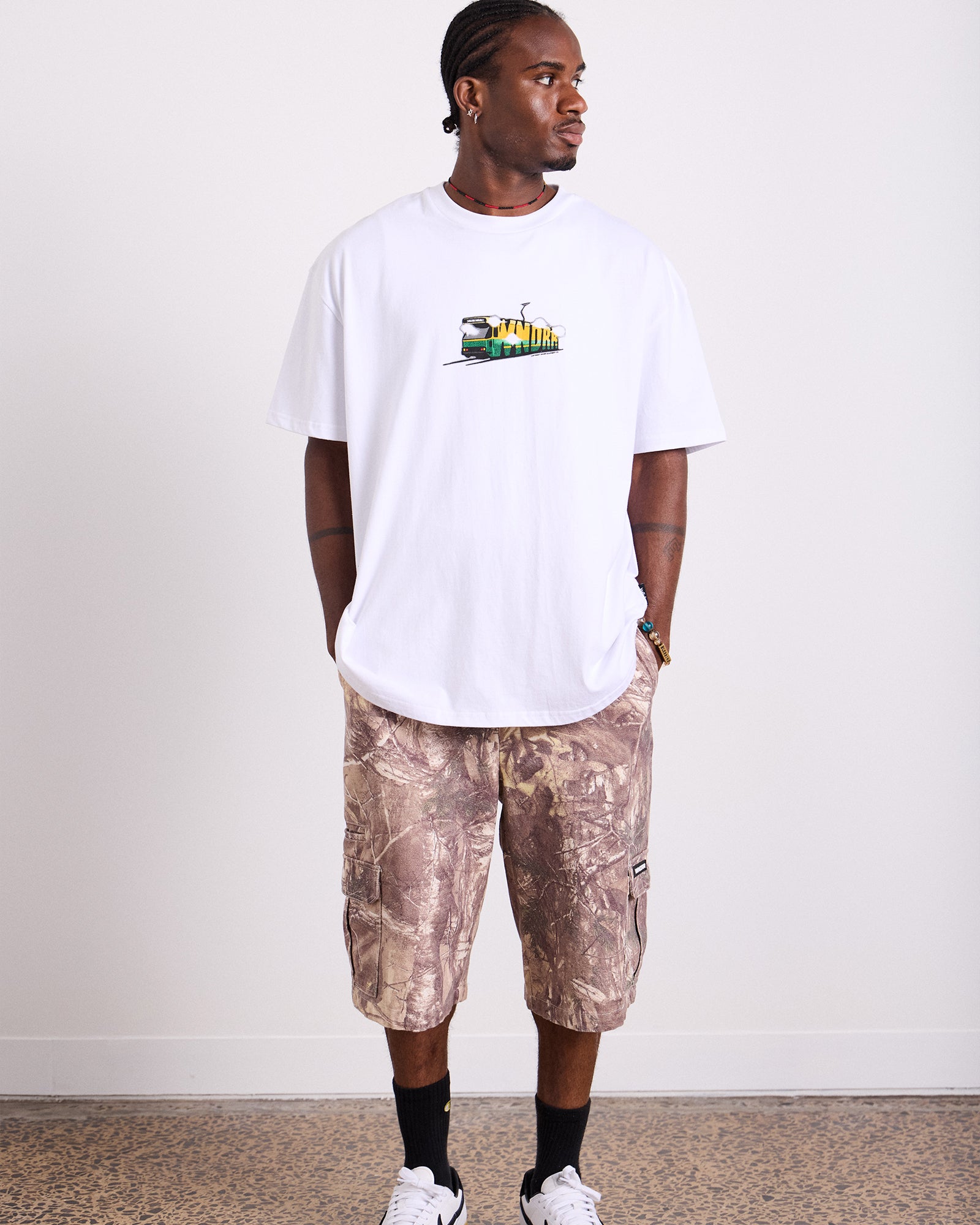 TRAM BOX FIT TEE - WHITE