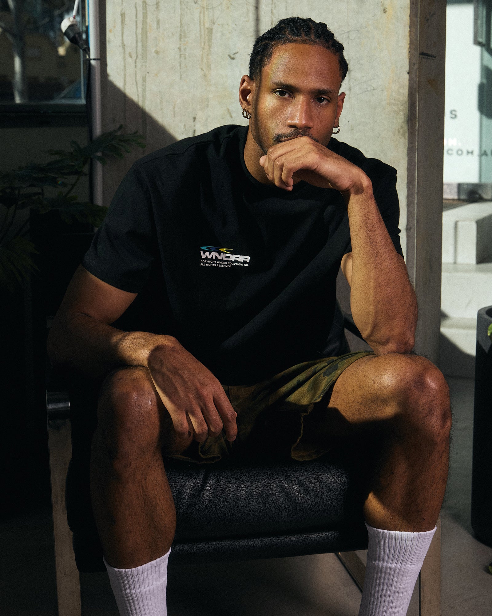 TRIAD BOX FIT TEE - BLACK