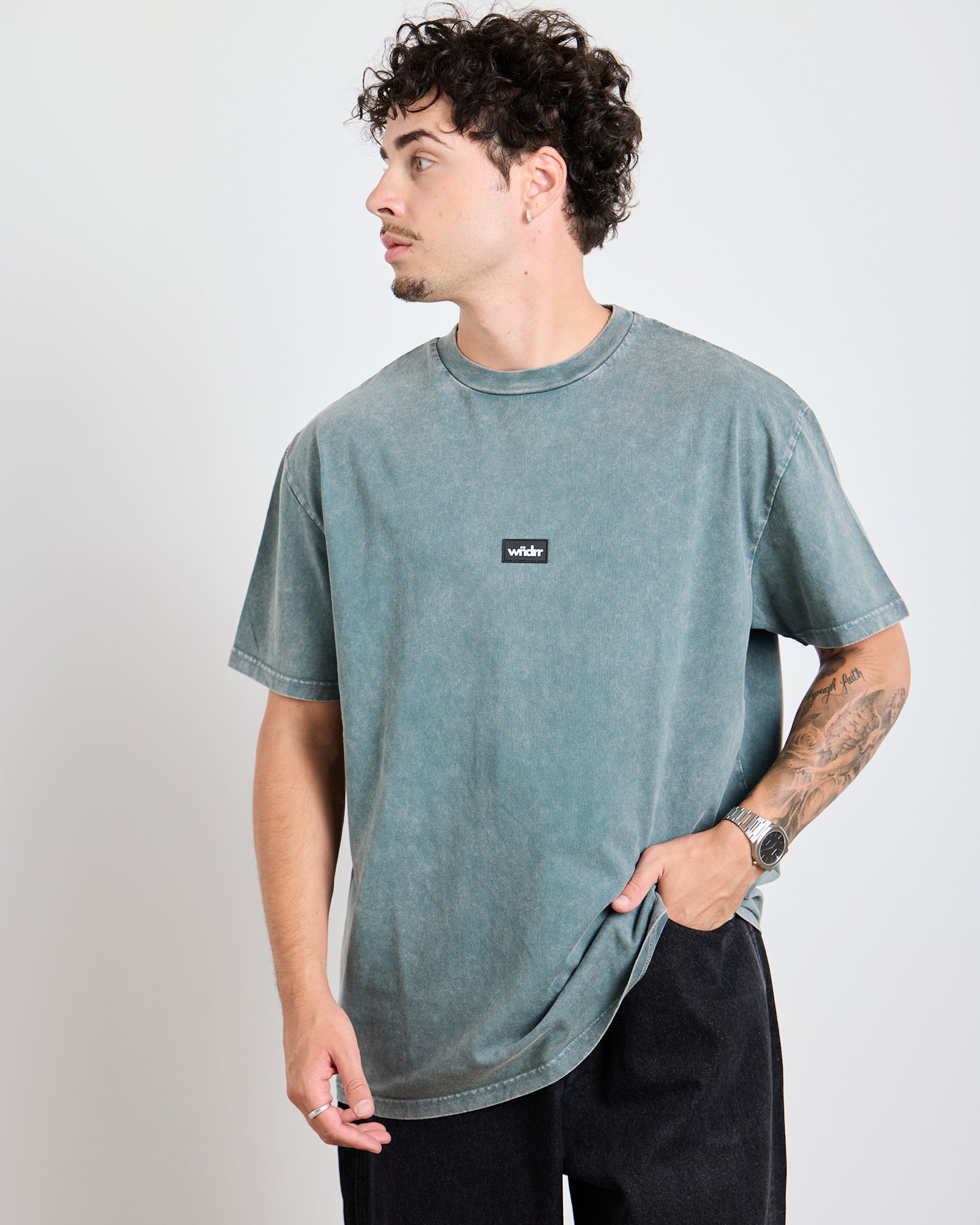 SOHO CLUB TEE - WASHED GREY