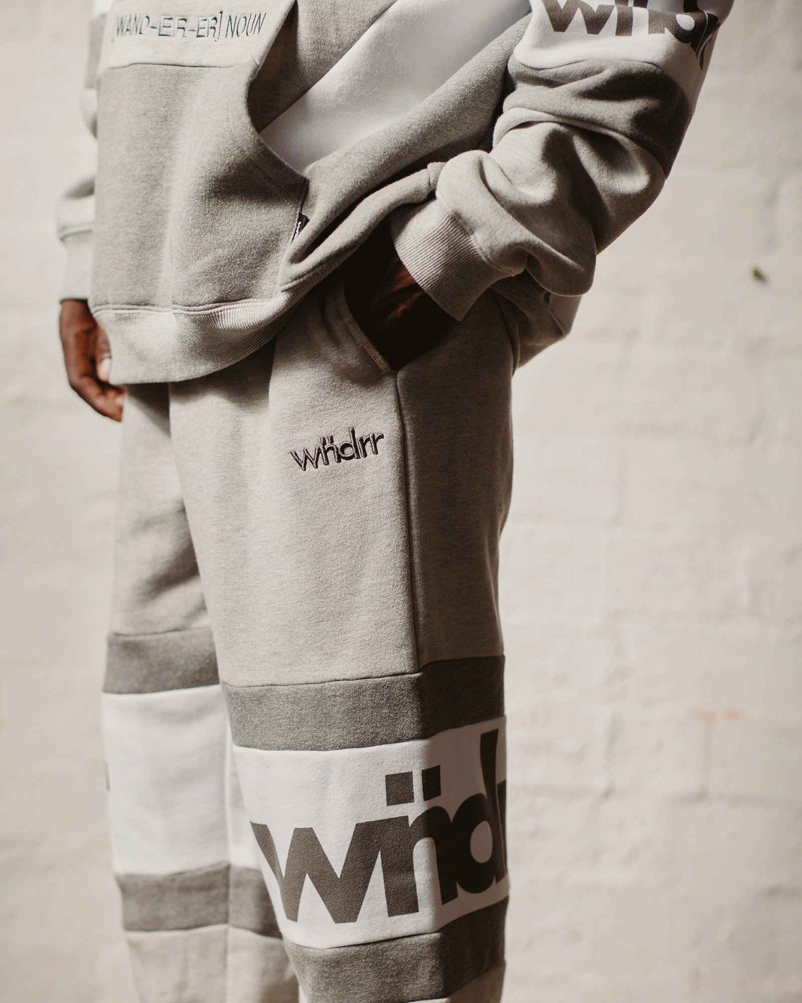 JUNCTION BAGGY TRACKPANT - GREY MARLE