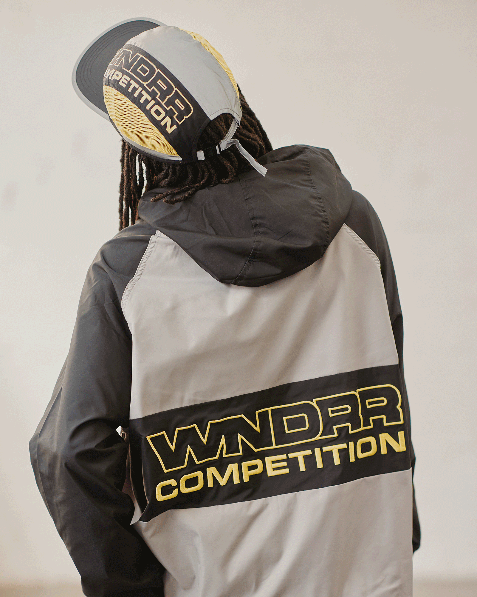 COMPETITION ANORAK JACKET - BLACK/CHARCOAL