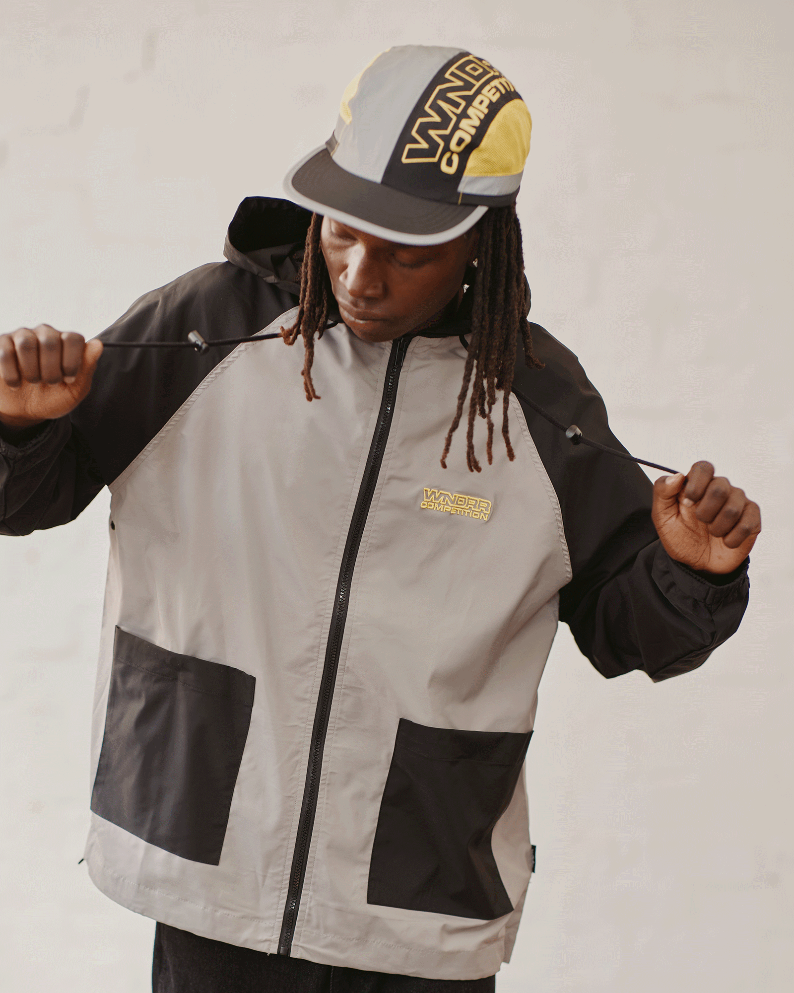 COMPETITION ANORAK JACKET - BLACK/CHARCOAL