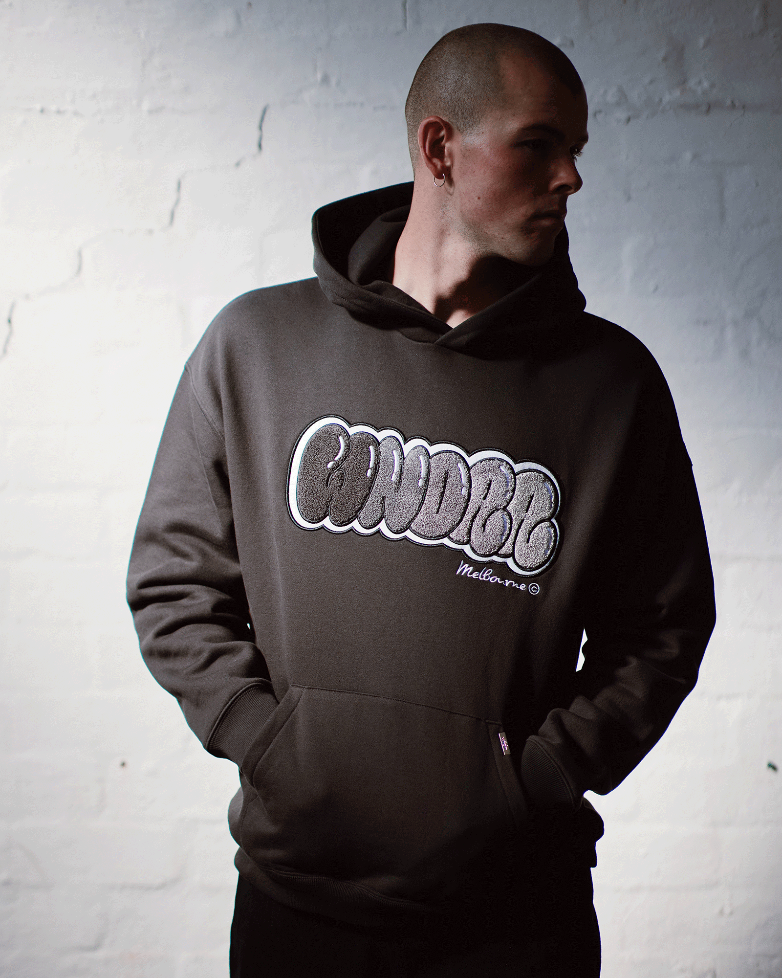 BLISSED HOOD SWEAT - FADED BLACK