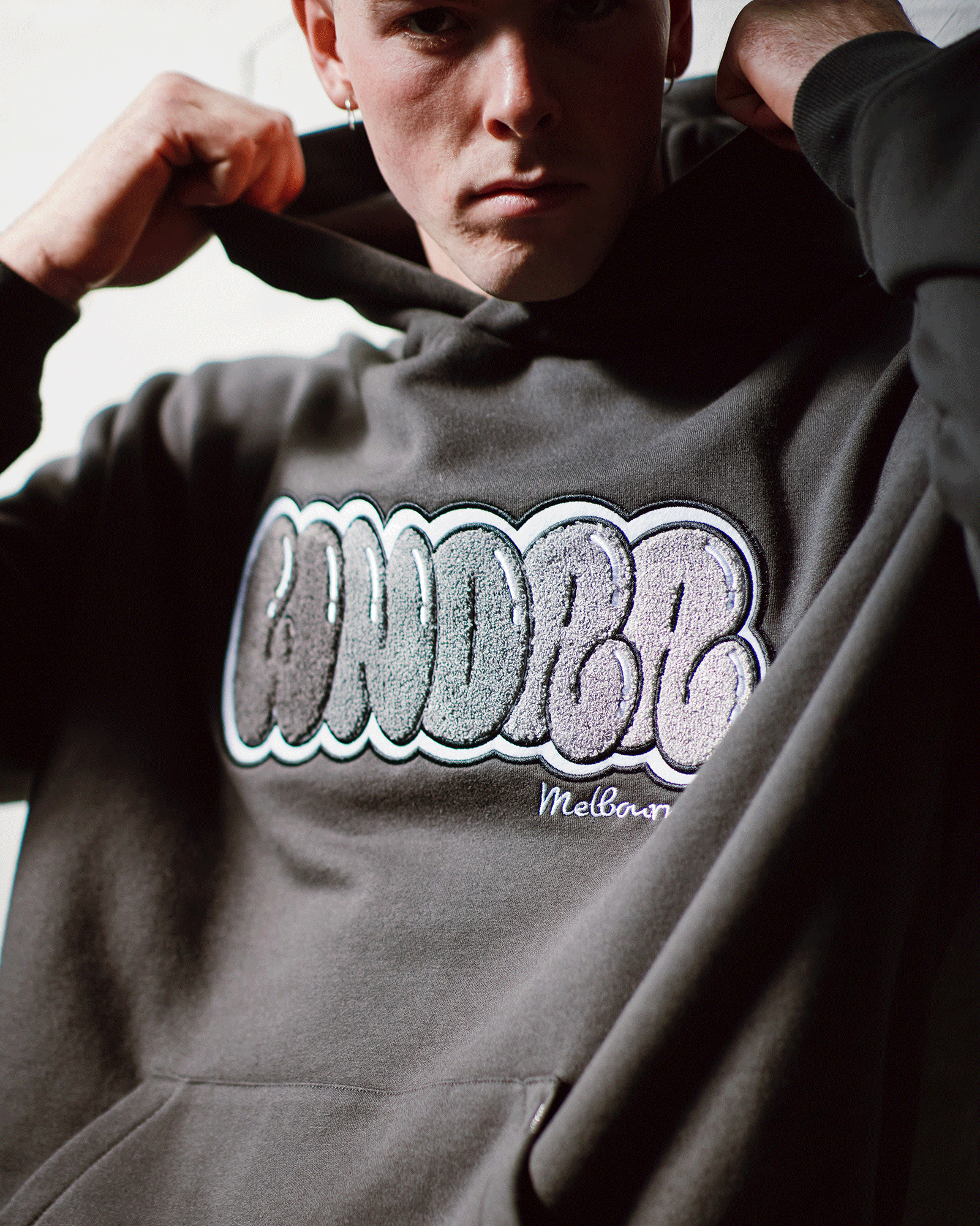 BLISSED HOOD SWEAT - FADED BLACK