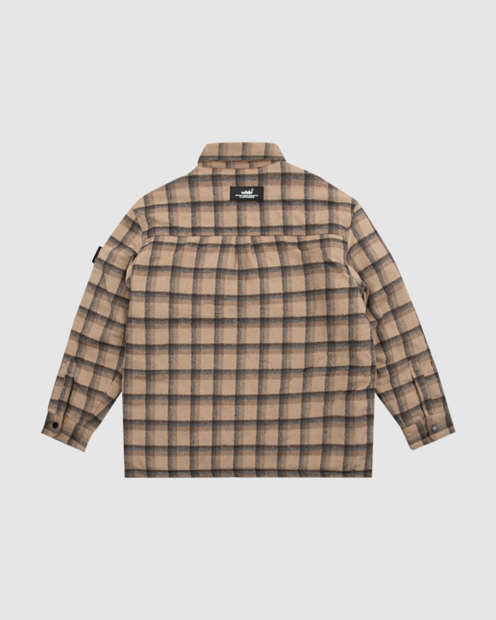 COUNTY CHECK OVERSHIRT - TAN/BLACK