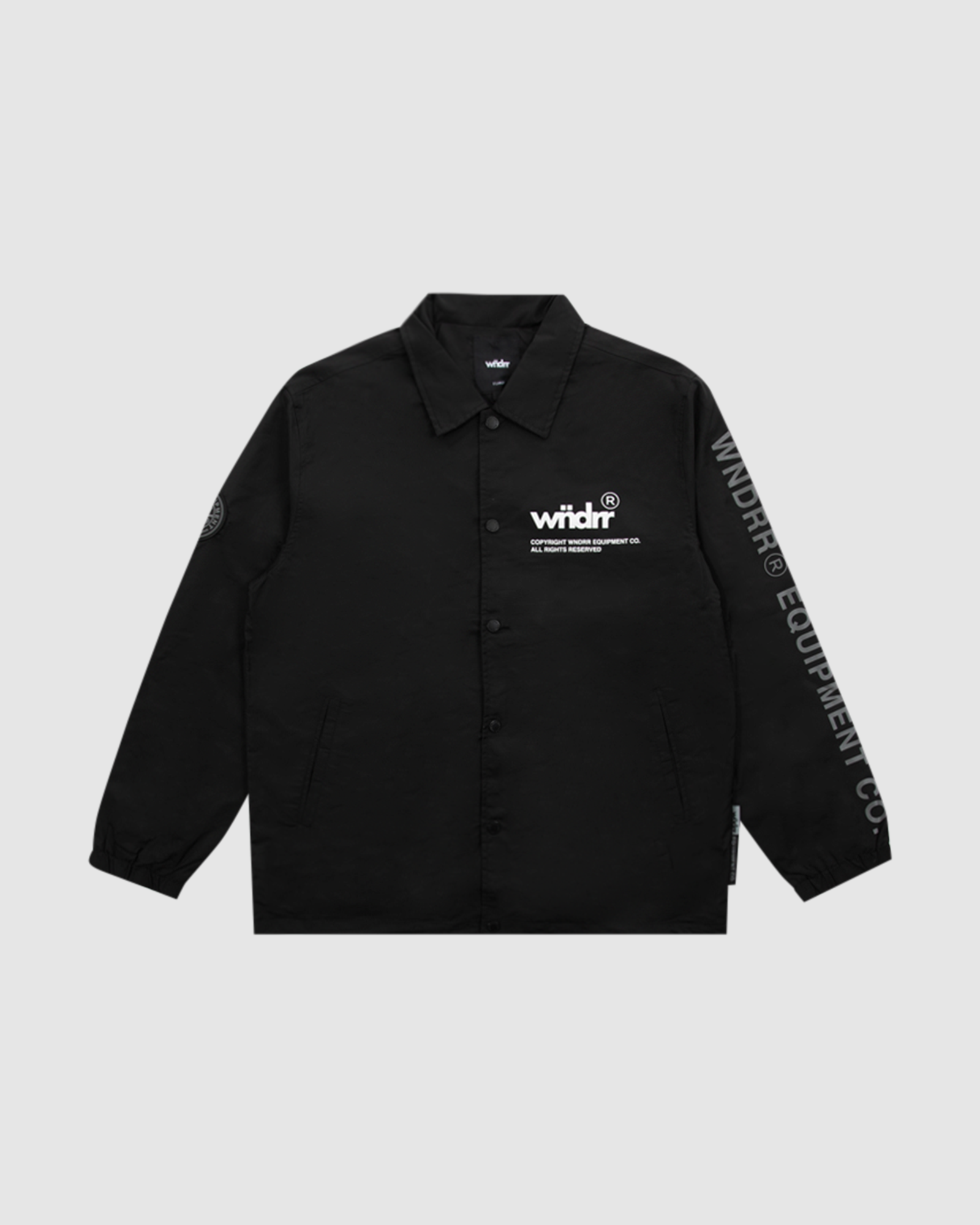 INLINE COACH JACKET - BLACK