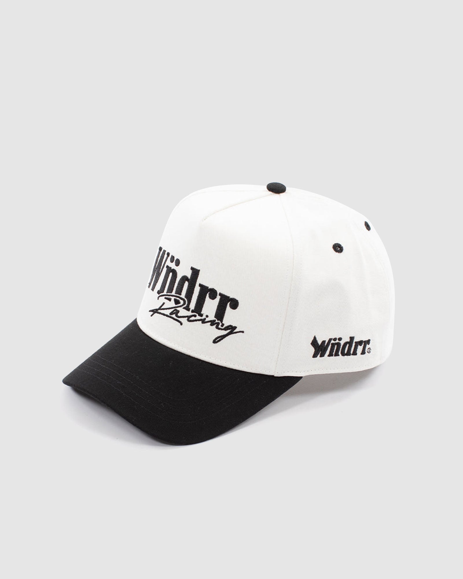 PIT LANE HIGH RISE CAP - WHITE/BLACK