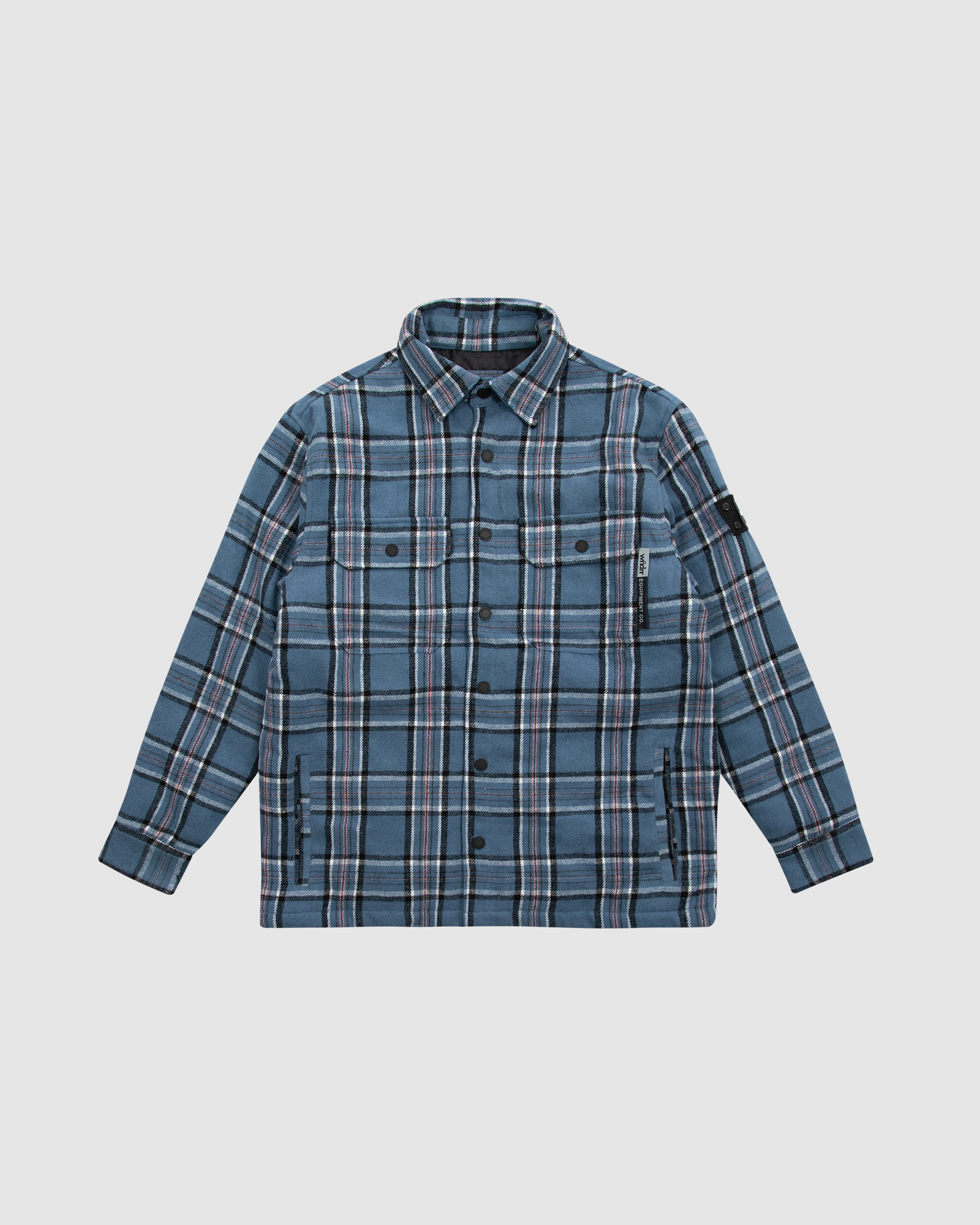 TUNNEL CHECK OVERSHIRT - BLUE