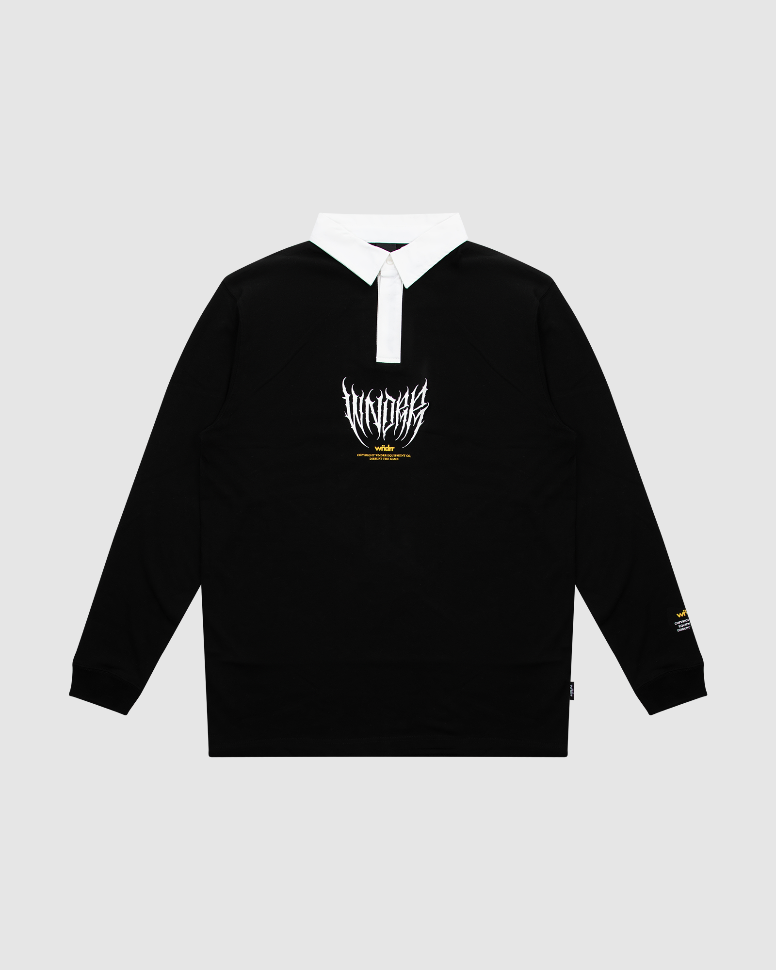 ANGUISH RUGBY POLO - BLACK