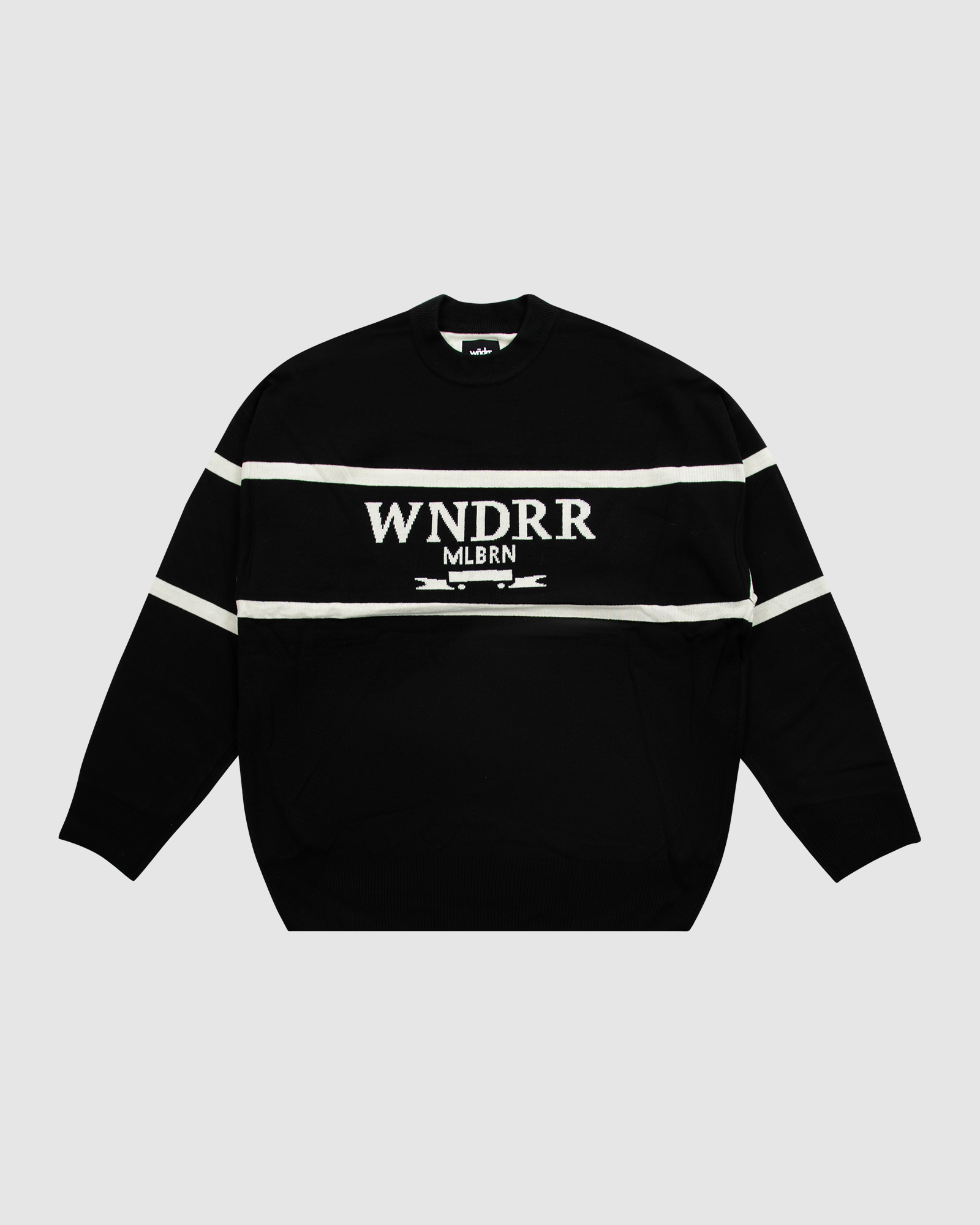 RADAR CREW KNIT - BLACK