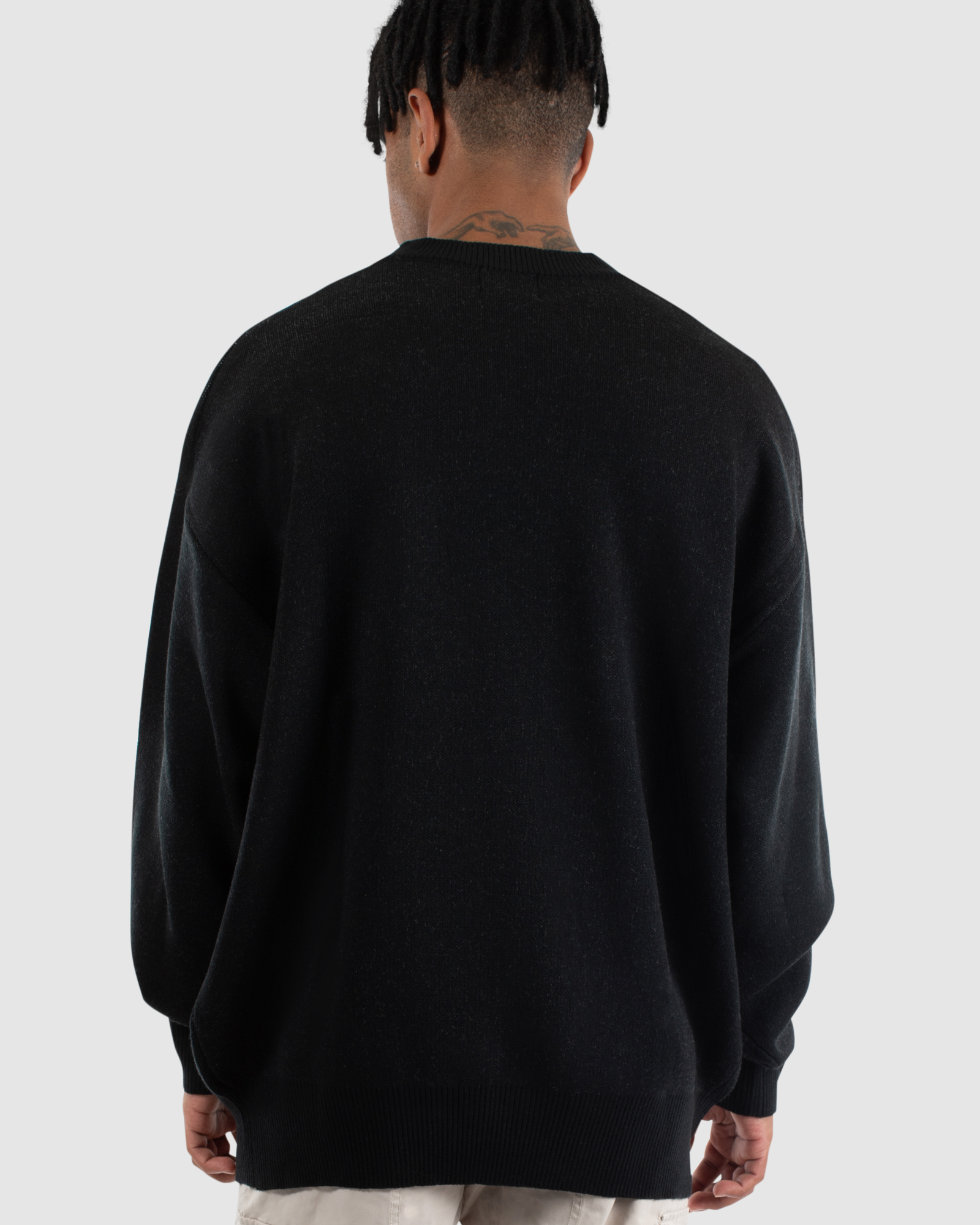 A-OK CREW KNIT - BLACK
