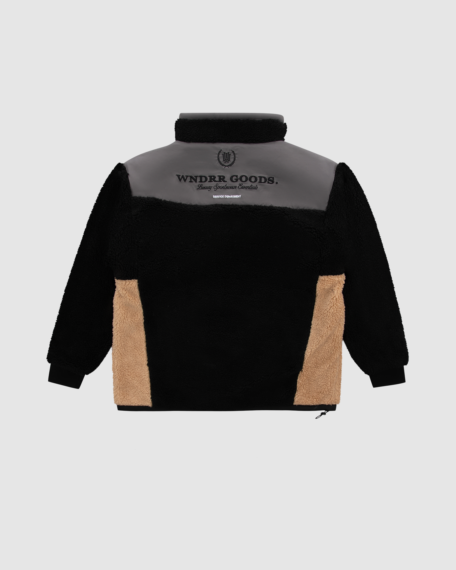DEPARTMENT SHERPA JACKET - BLACK/GREY