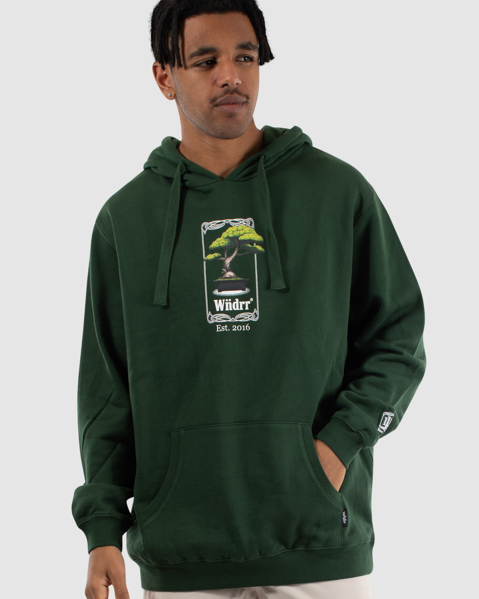 BONSAI HOOD SWEAT - FOREST GREEN