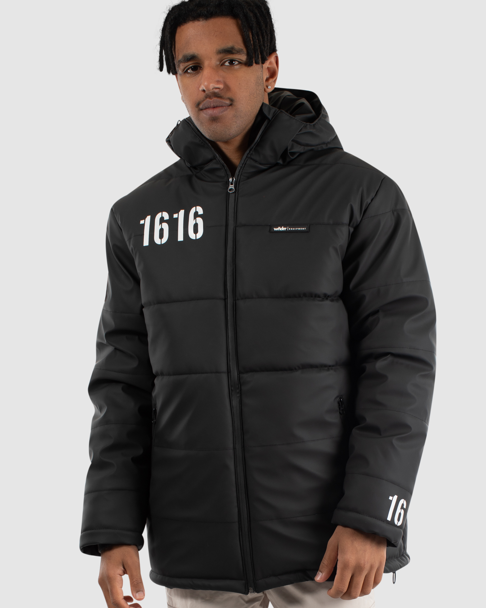 COUNT IT PUFFER JACKET - BLACK