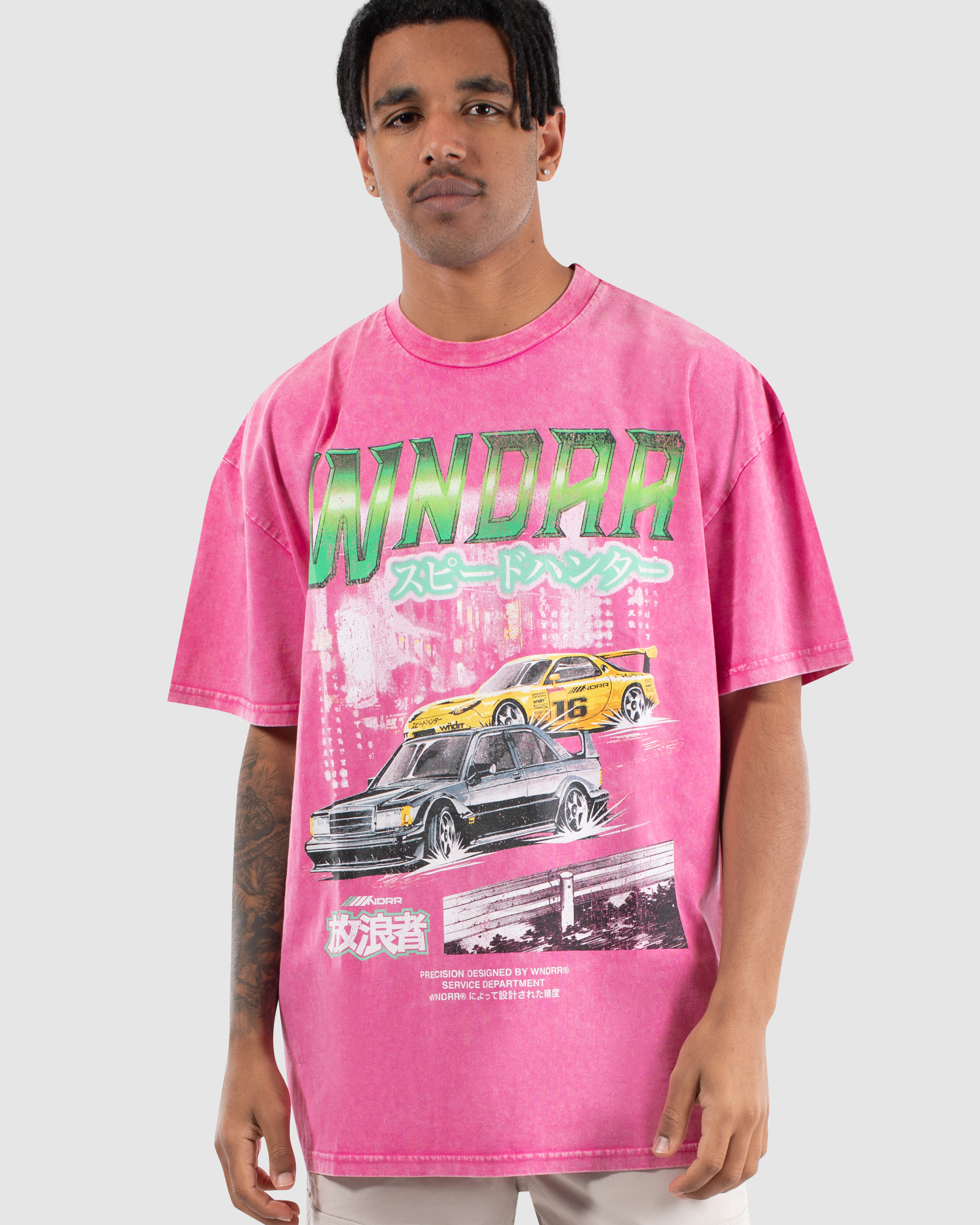SPEEDHUNTER VINTAGE FIT TEE - WASHED MAGENTA