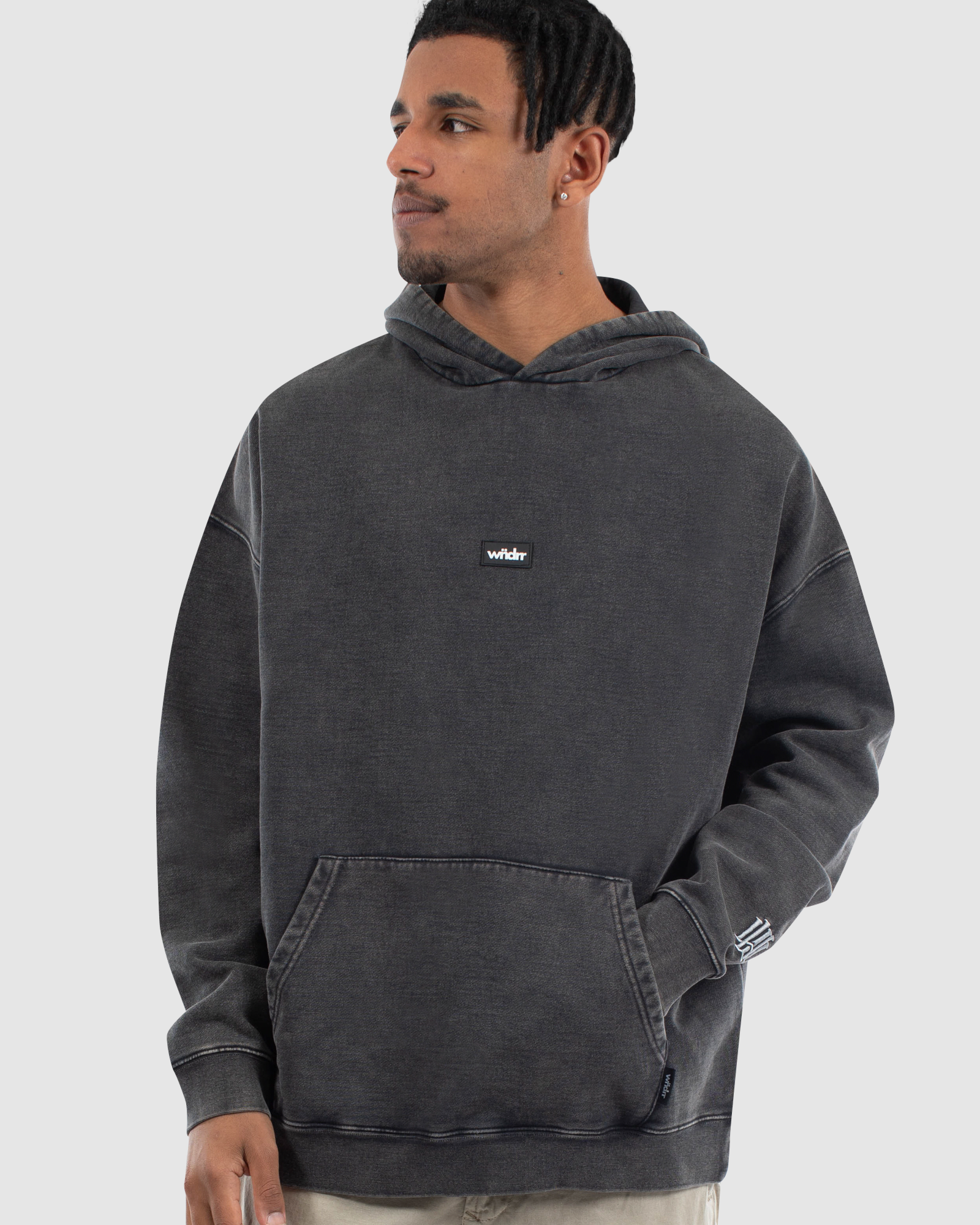 HOXTON V2 HEAVY WEIGHT HOOD SWEAT - WASHED GREY