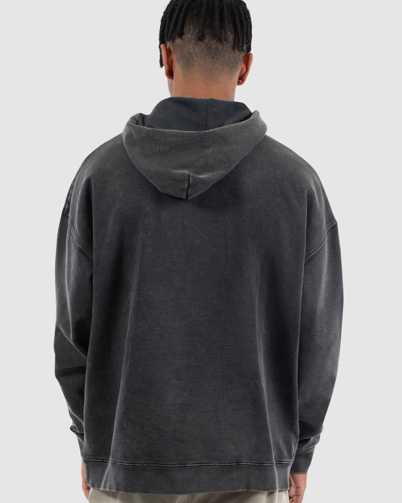 HOXTON V2 HEAVY WEIGHT HOOD SWEAT - WASHED GREY