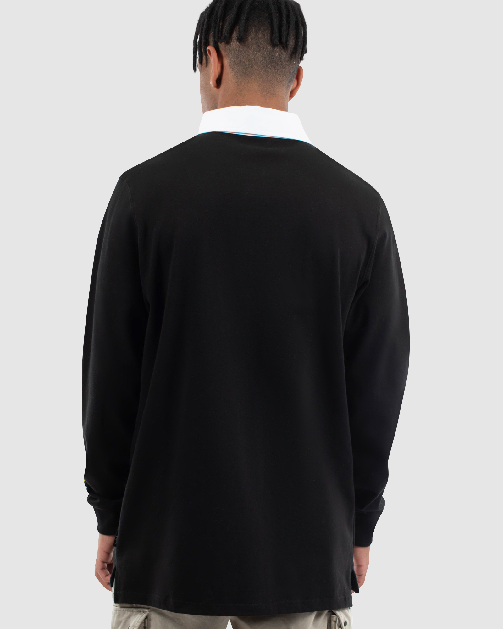 ANGUISH RUGBY POLO - BLACK